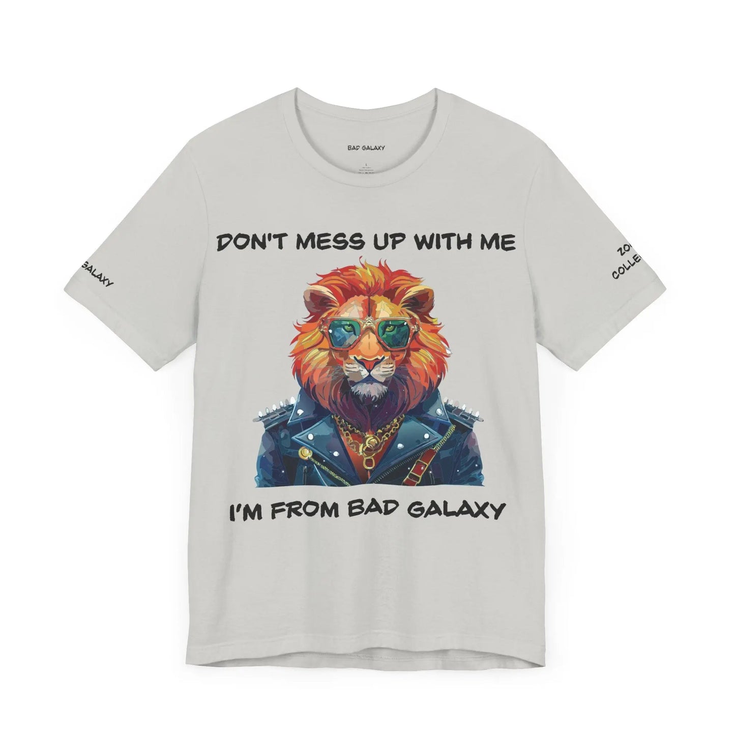 Bad Galaxy Animal T Shirt Made To Order 100 Percent Cotton Tee With Eco Friendly Inks Designed In US