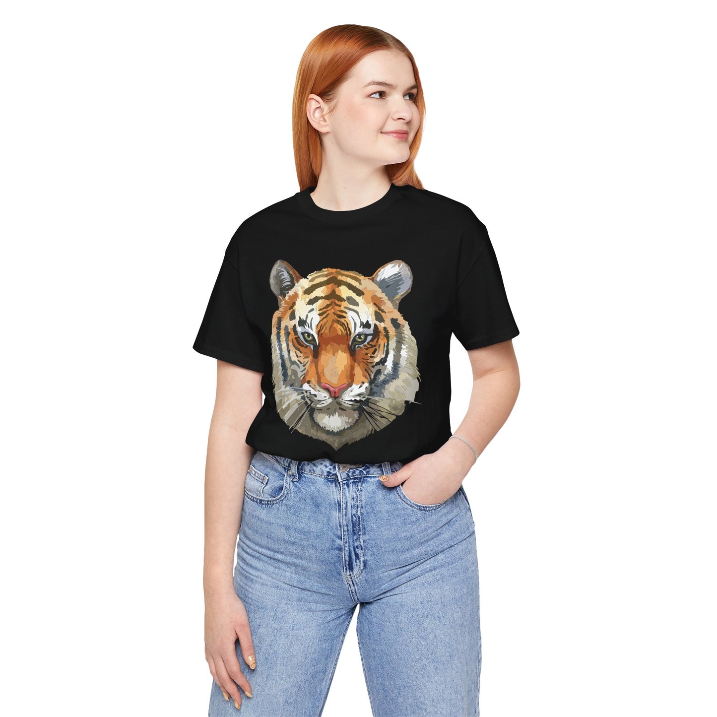 Unisex Tiger Tee, Animal Shirt, Tee Shirt with Tiger, Safari T-Shirt, Animal Tees, Big Cat Shirt, Safari T-Shirt 4