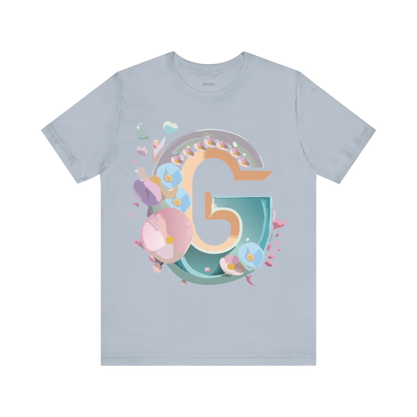 Letter G Graphic Tee Unisex Jersey Short Sleeve From Adelpha Art Design Vintage Inspired Shirt