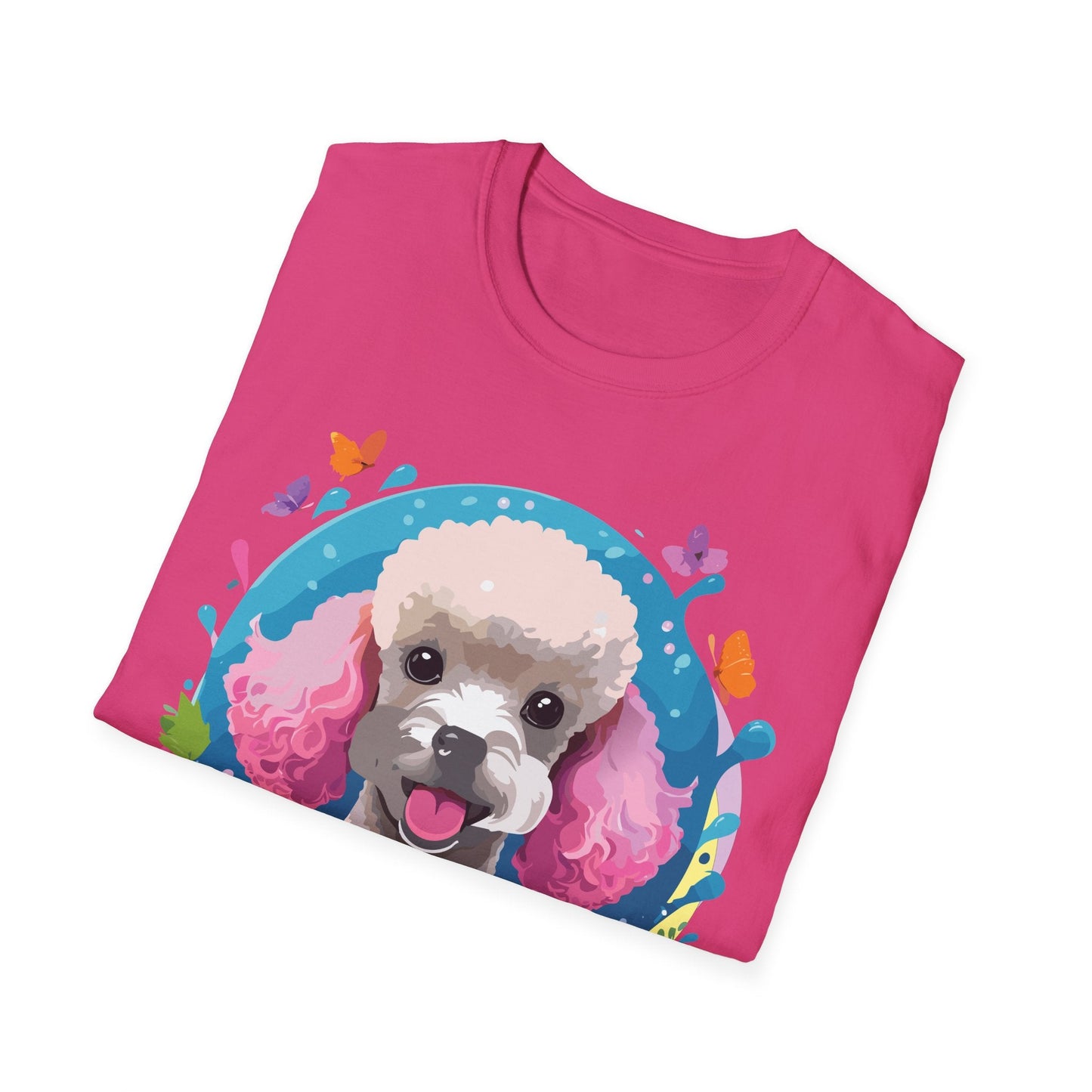 Dog Shirt With Animals Unisex Softstyle Tee 100 Percent Cotton Gildan 64000