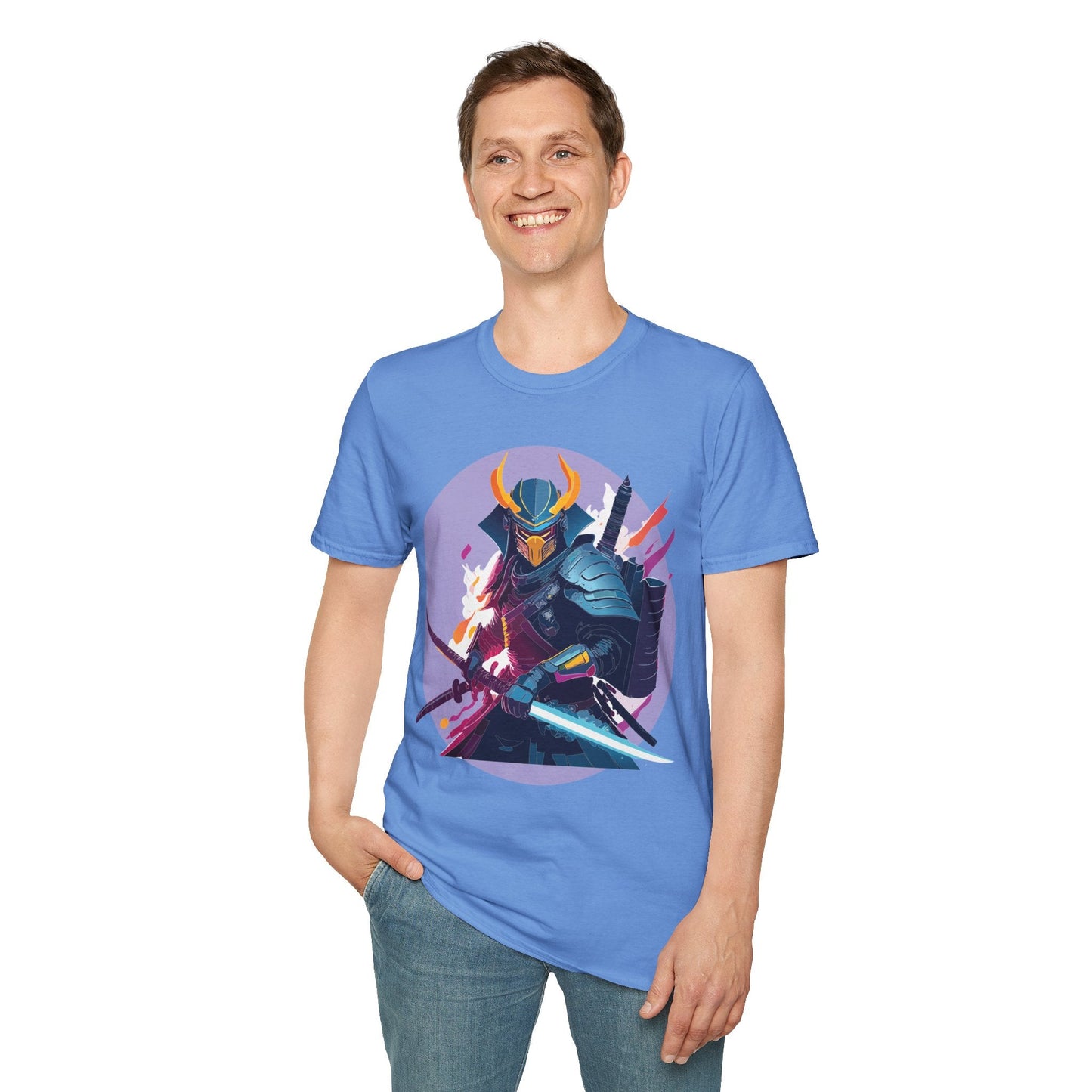 Samurai Shirt Unisex Softstyle Tee 100 Percent Ring Spun Cotton Comfortable Everyday Wear