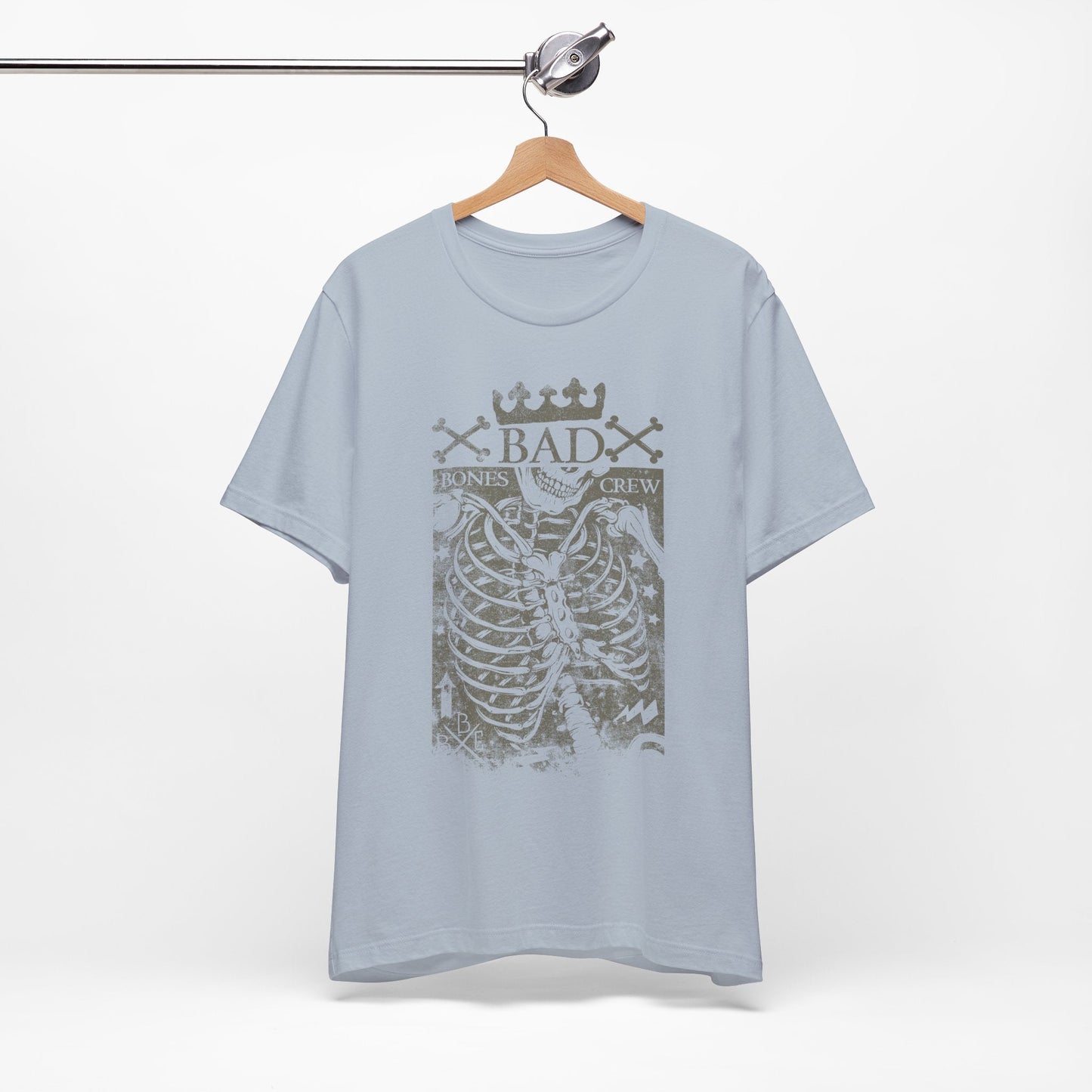 Skeleton Ribcage Tee Bones Crew Graphic Shirt A-10