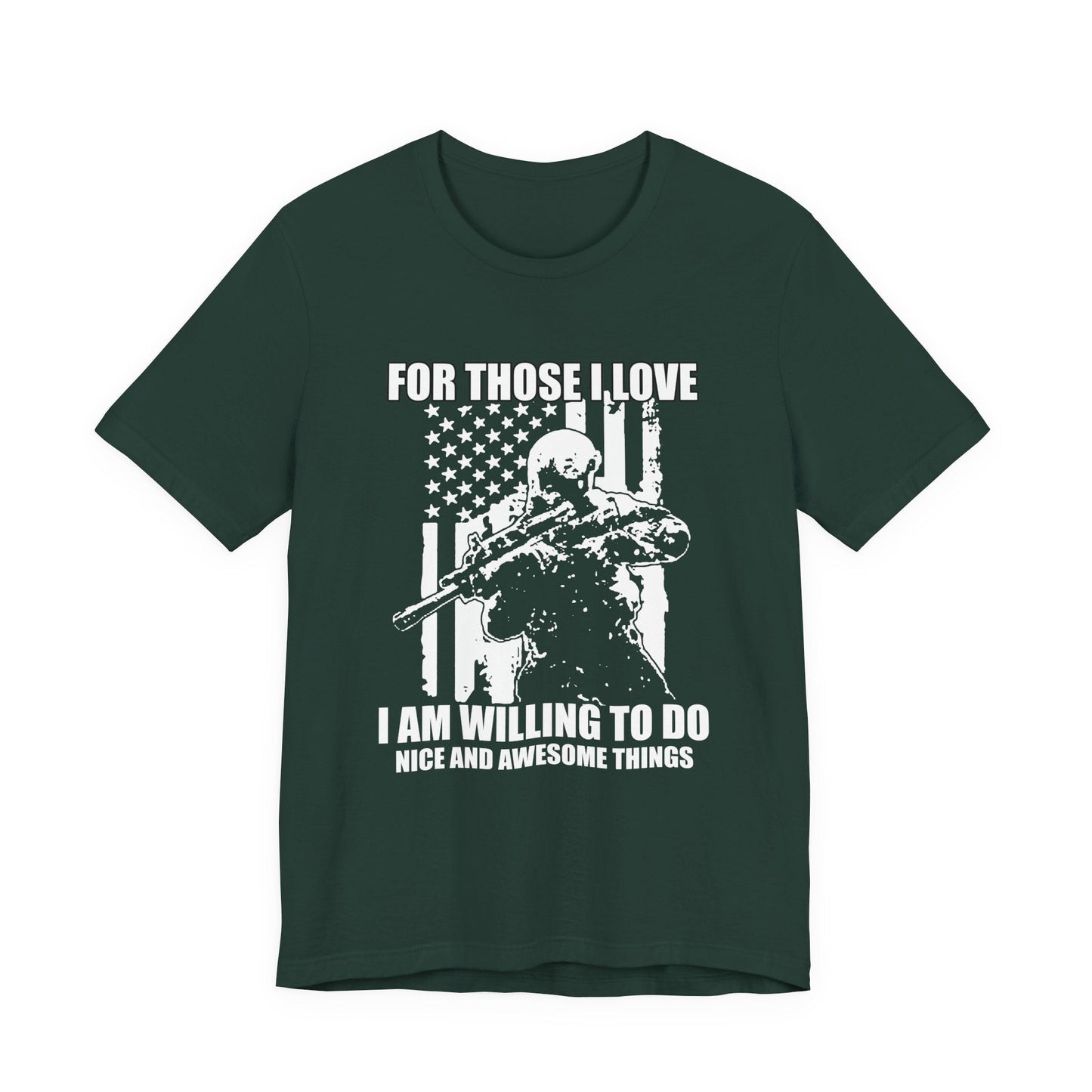 Army Veteran Patriotic Graphic Design Unisex Cotton T-Shirt v50