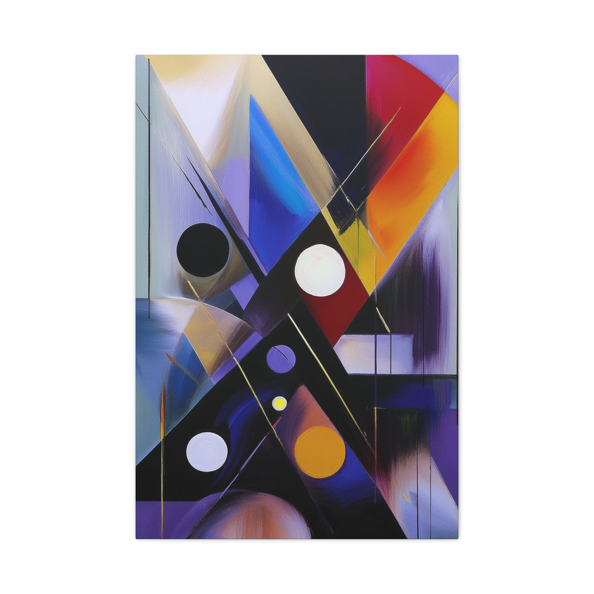 Colors Abstract Painting Print Canvas 20x24,20x30,24x30, 24x32,24x36,30x40, 32x48,36x48,40x60 Pine-Wood Inner Frame ABS-35