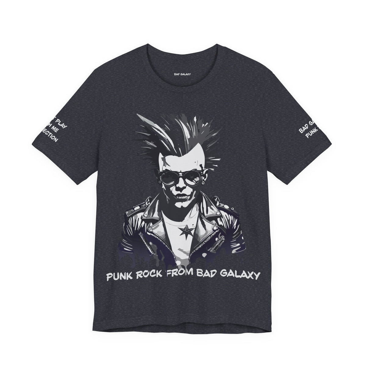 Punk Rock Graphic Unisex Cotton Bella+Canvas Tee with Art Design b40