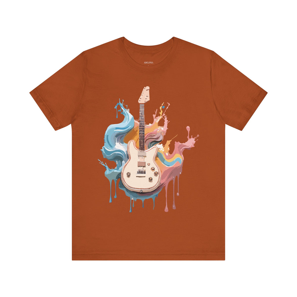 Music Graphic Unisex Cotton Bella+Canvas Tee with Art Design m119