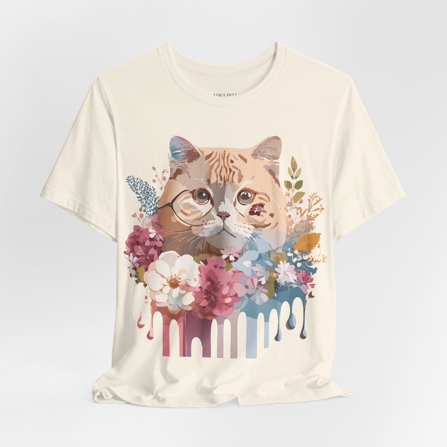 Cat Graphic Tee Unisex Vintage Inspired Shirt By Adelpha Original Artwork