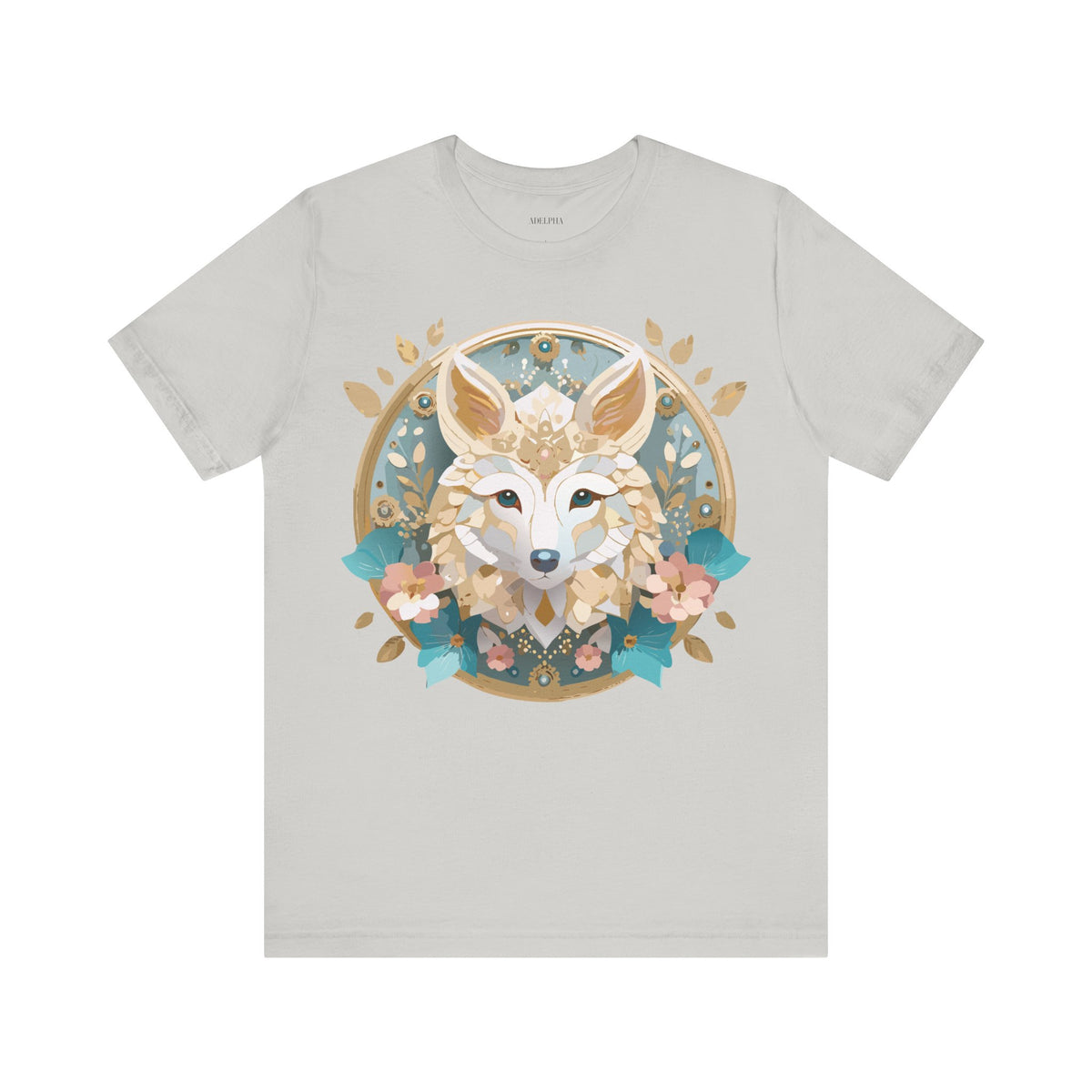 Medallion Graphic Unisex Cotton Bella+Canvas Tee with Art Design d29