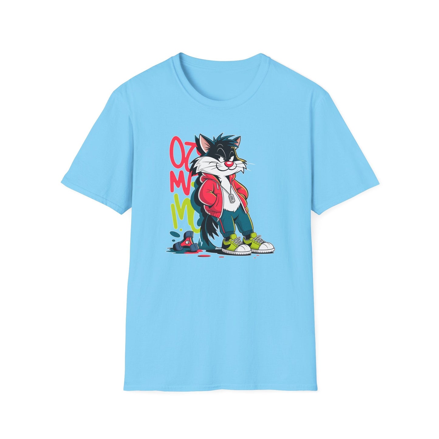 Cartoon T Shirt With Animals And Animation Tee For Unisex Softstyle Gildan 64000