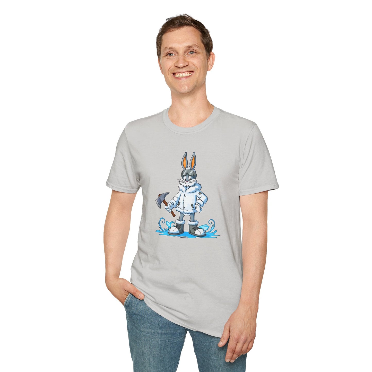 Bugs Bunny T Shirt Unisex Cartoon Animation Graphic Tee Softstyle Short Sleeve By Gildan 64000
