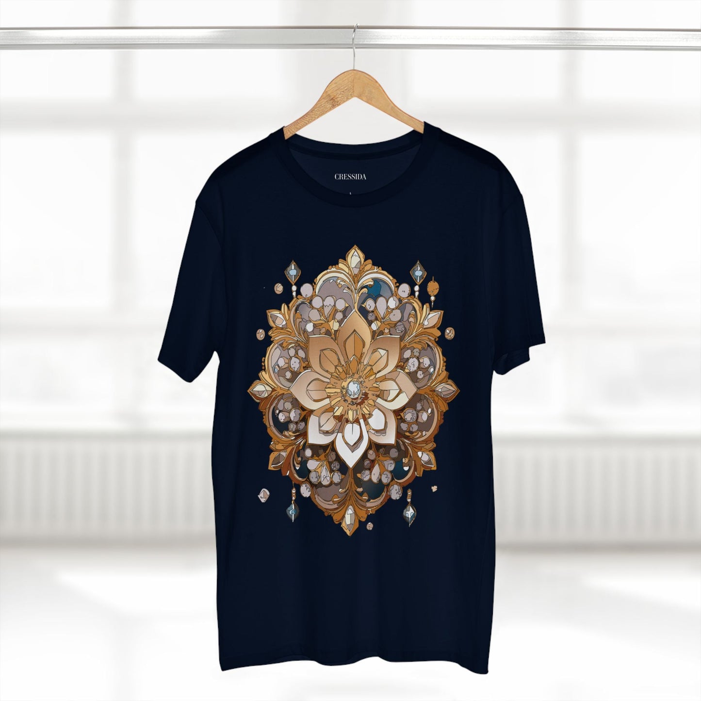 Floral Graphic T-Shirt Unisex 100 Cotton Art Design with Antique Flowers Tee 22