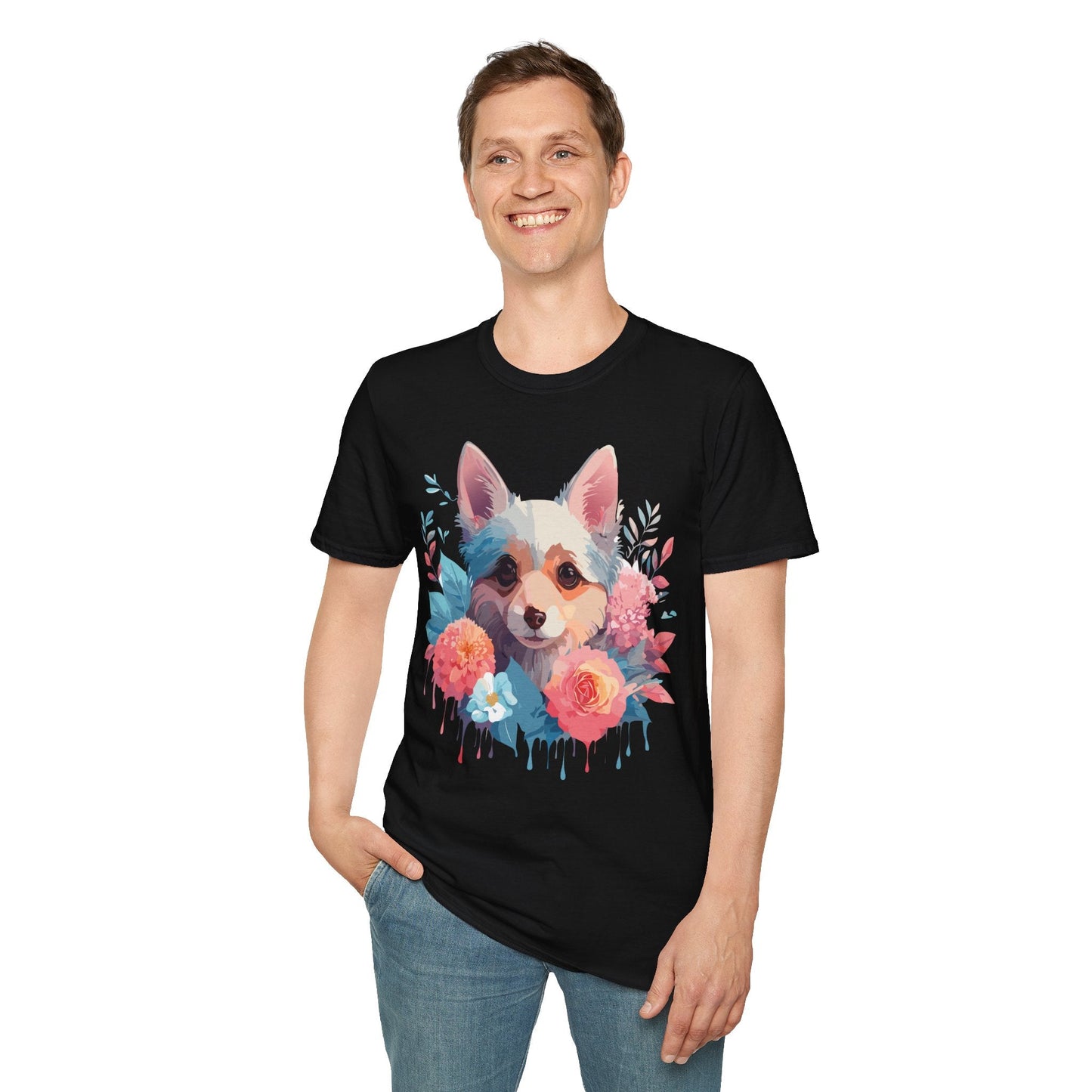 Dog Shirt Unisex Animal Print Tee With Cute Dog Designs And Comfort