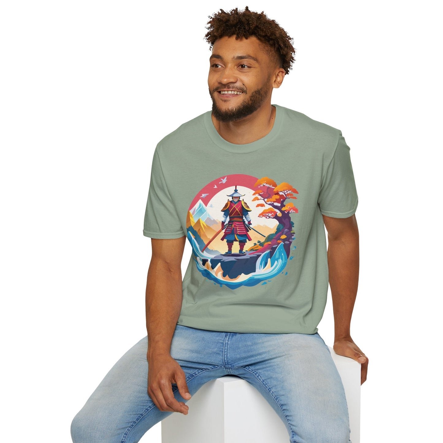 Samurai Shirt Gildan Softstyle 64000 Ring Spun Cotton Unisex Tee For Everyday Comfort
