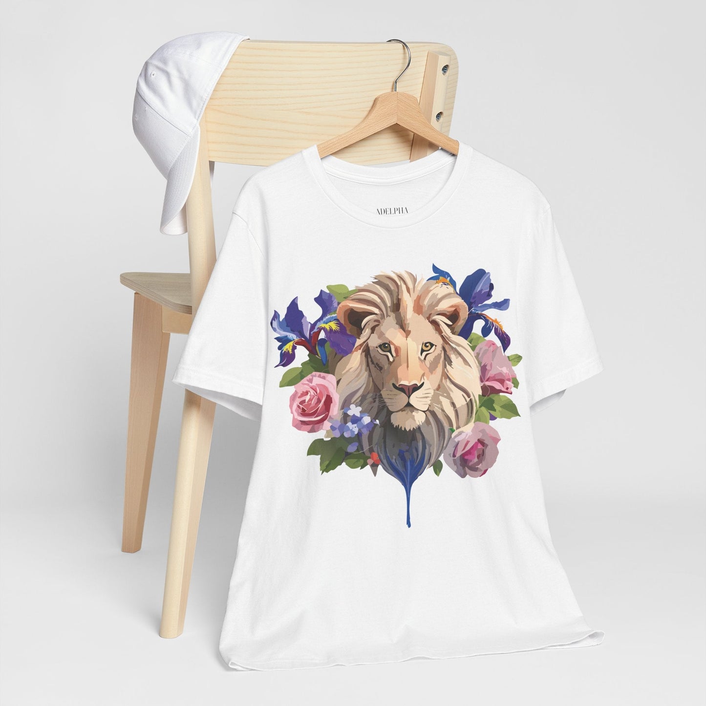 Adelpha Lion Graphic T Shirt Unisex Short Sleeve Art Design Tee Vintage Inspired