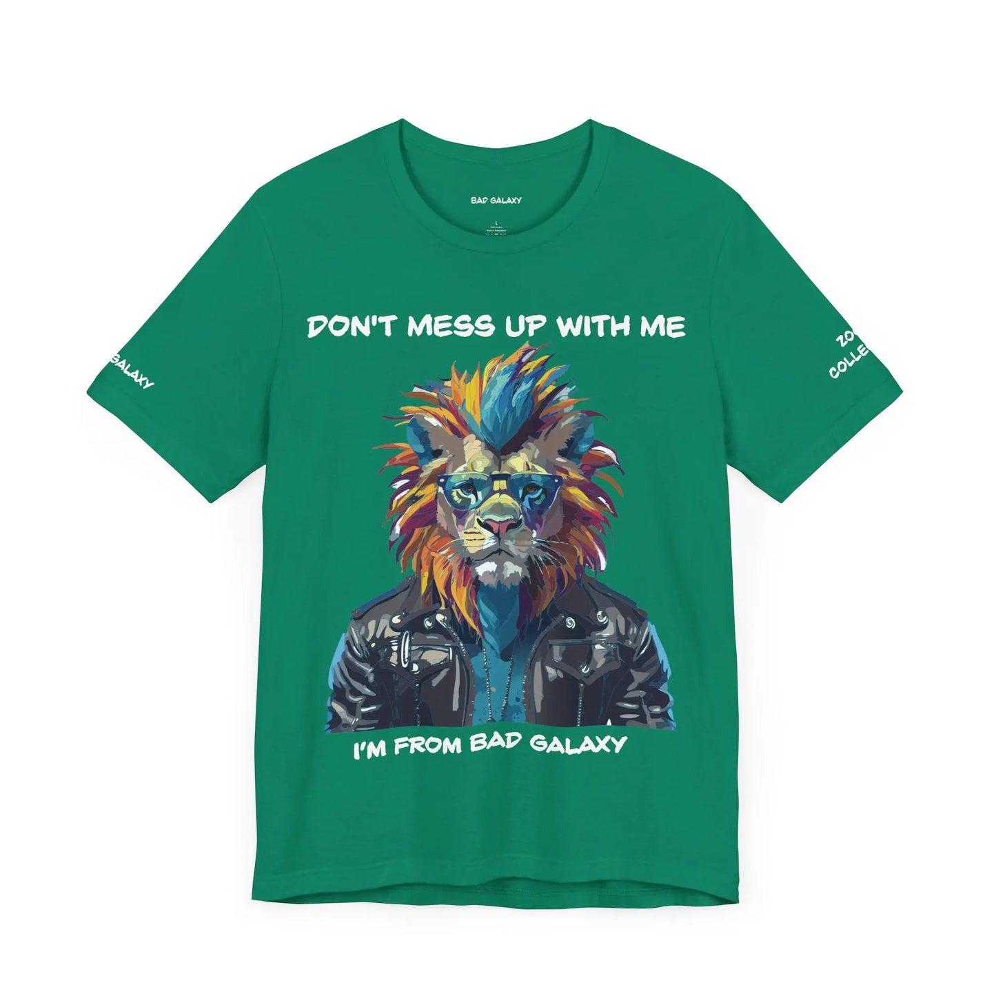 Bad Galaxy Animal T Shirt 100 Percent Cotton Eco Friendly Ink USA Printed Durable Stitching