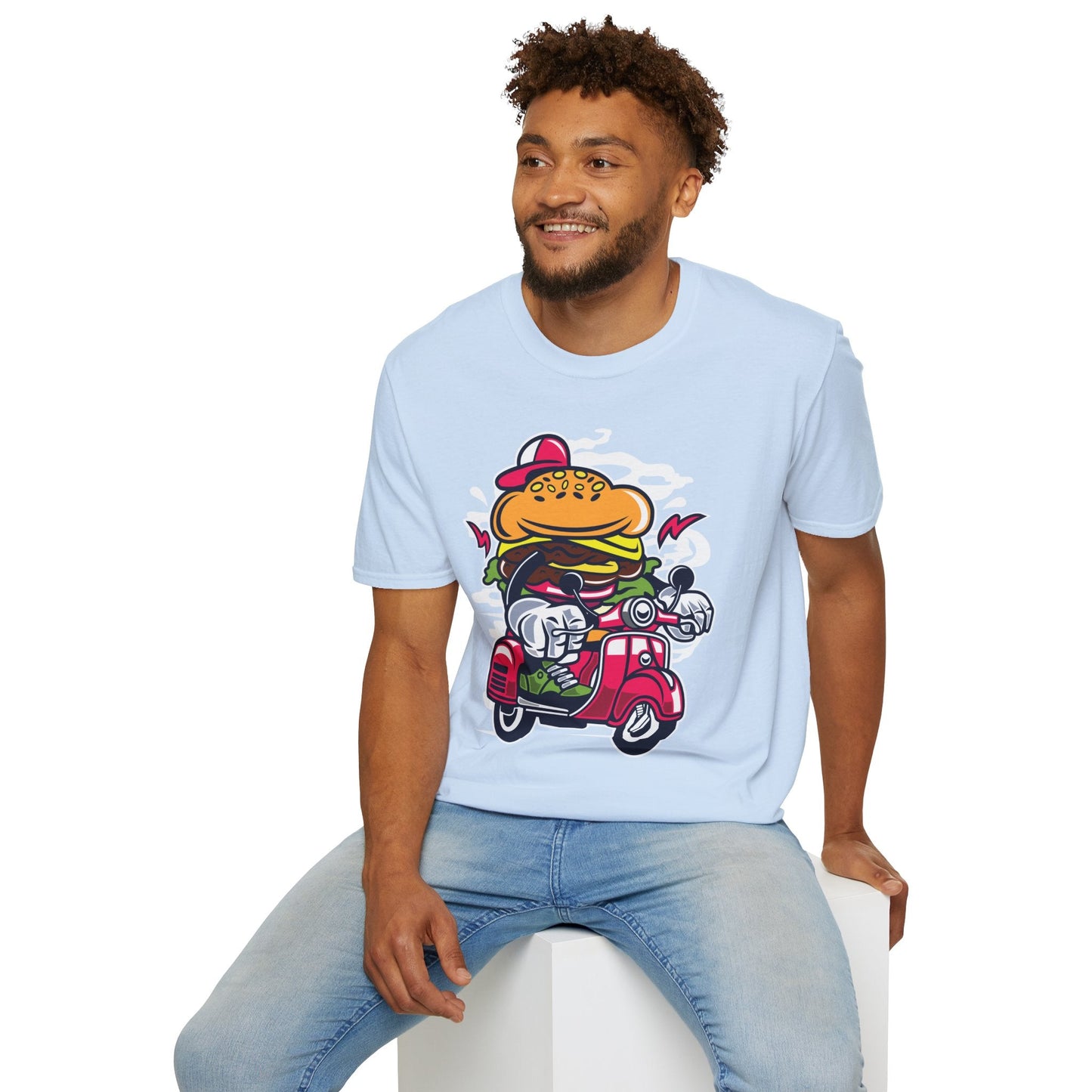 Cartoon T Shirt Animation Tee Funny Unisex Softstyle Gildan 64000 100 Percent Ring Spun Cotton
