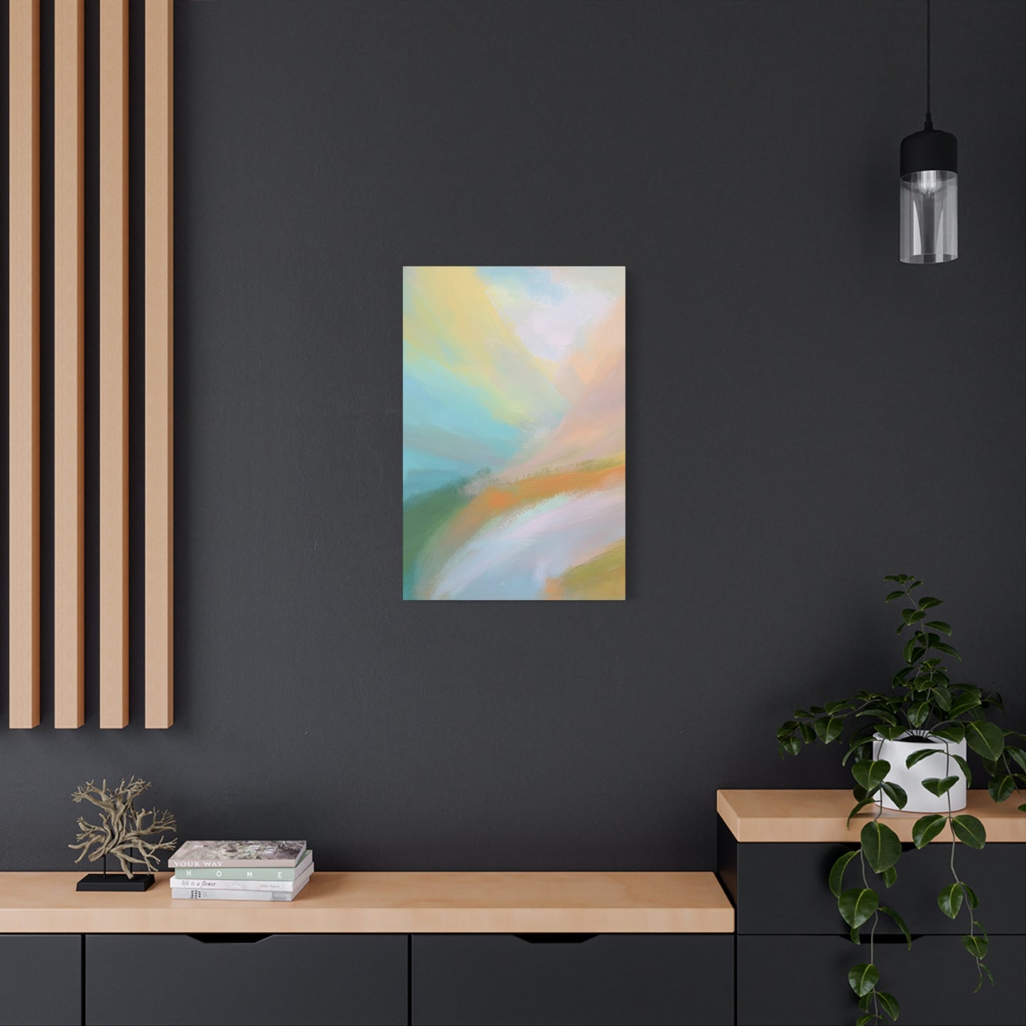 Abstract Pastel Painting Print Canvas 20x24,20x30,24x30 24x32,24x36,30x40 32x48,36x48,40x60 Pine-Wood Inner Frame ABS-94