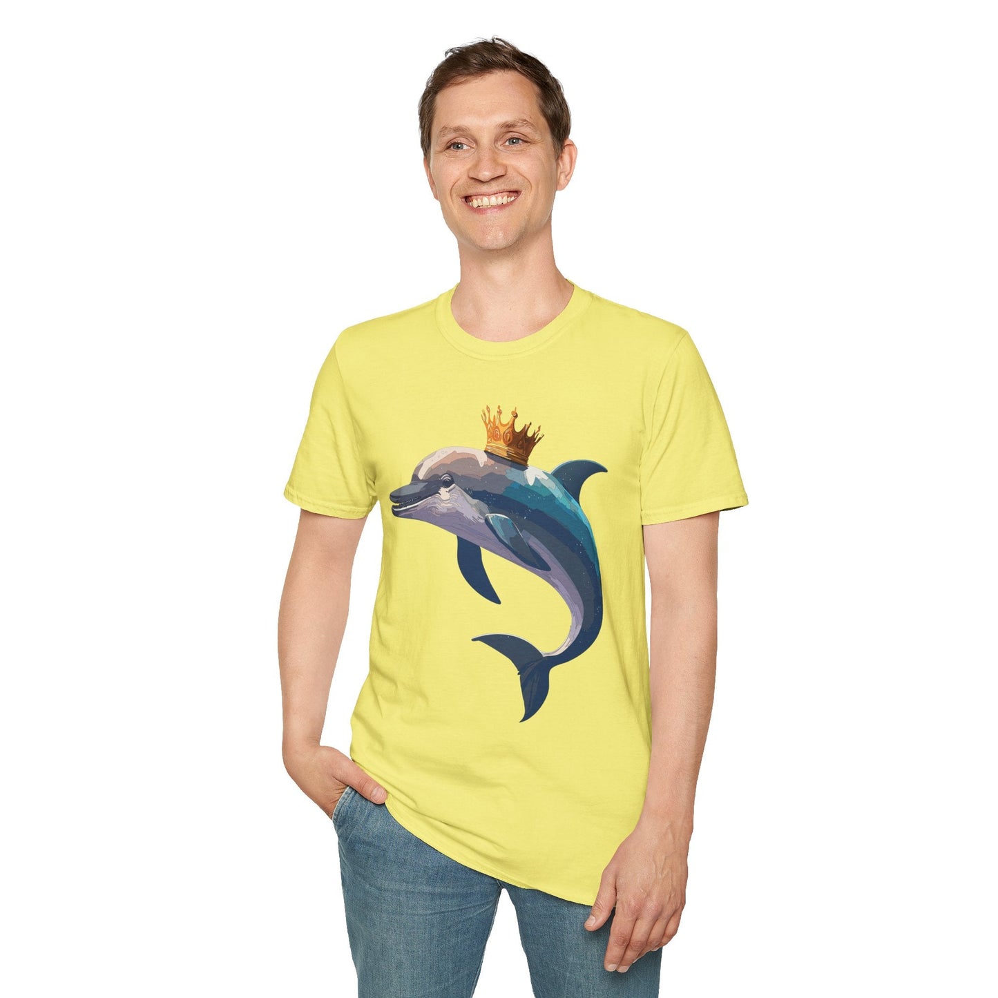 Dolphin Shirts Unisex Gildan Softstyle 64000 100 Percent Cotton Tee For Animal Lovers