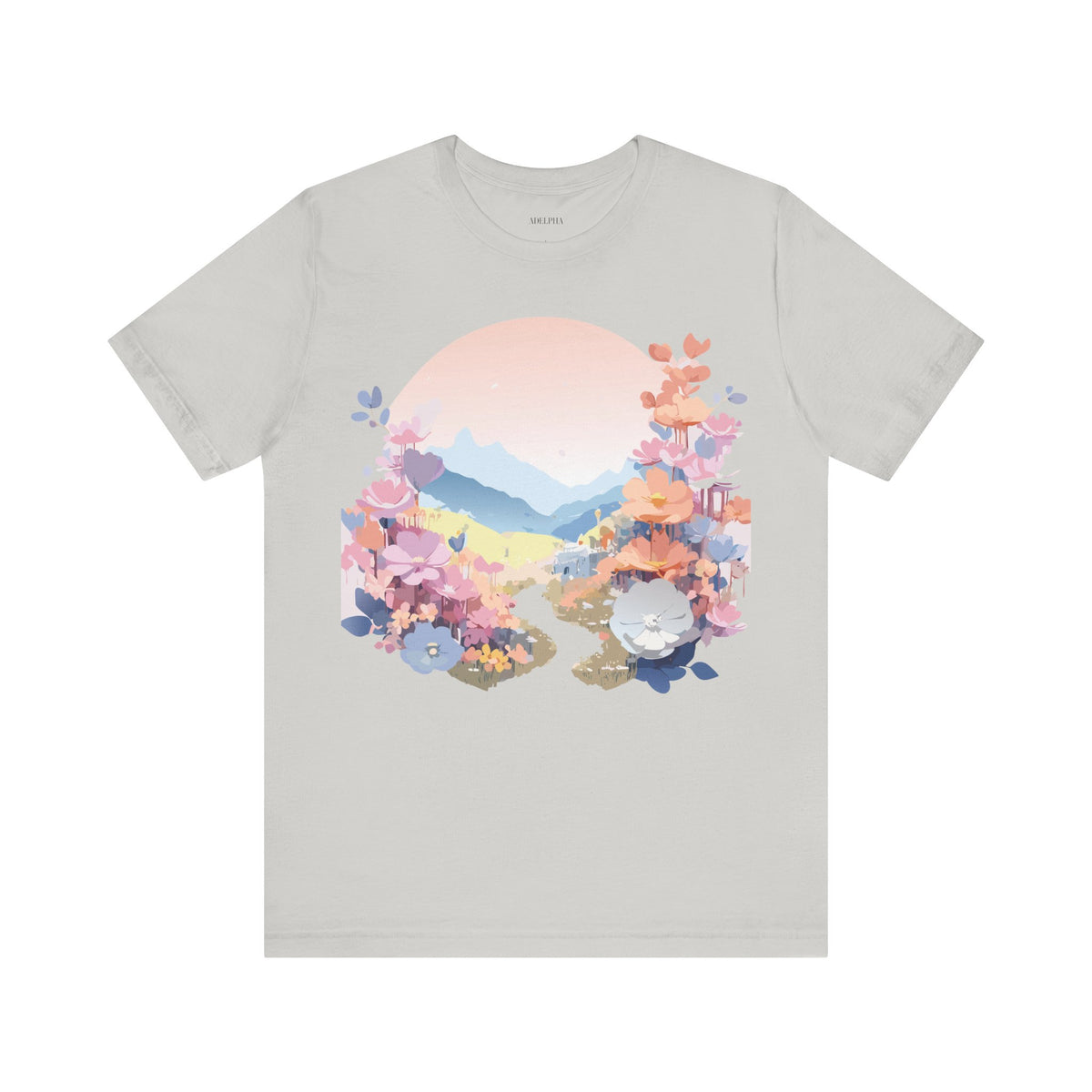 Floral Graphic Tee Shirt - Bella+Canvas Unisex 100 Cotton 18