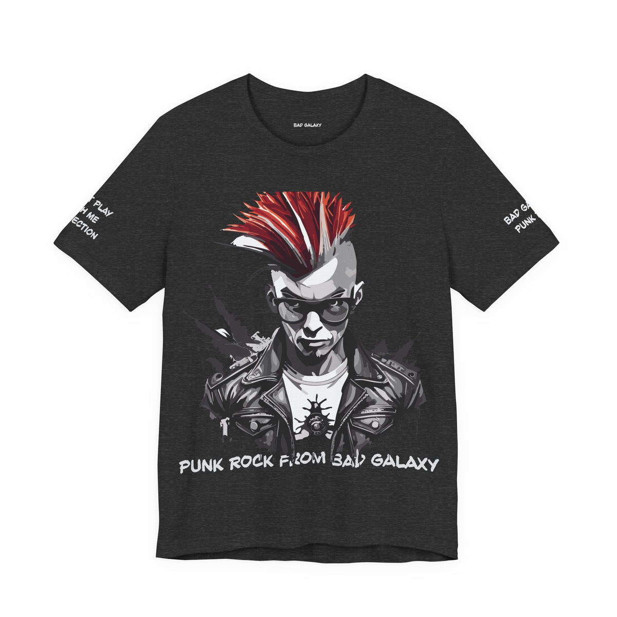 Punk Rock Graphic Unisex Cotton Bella+Canvas Tee with Art Design b24