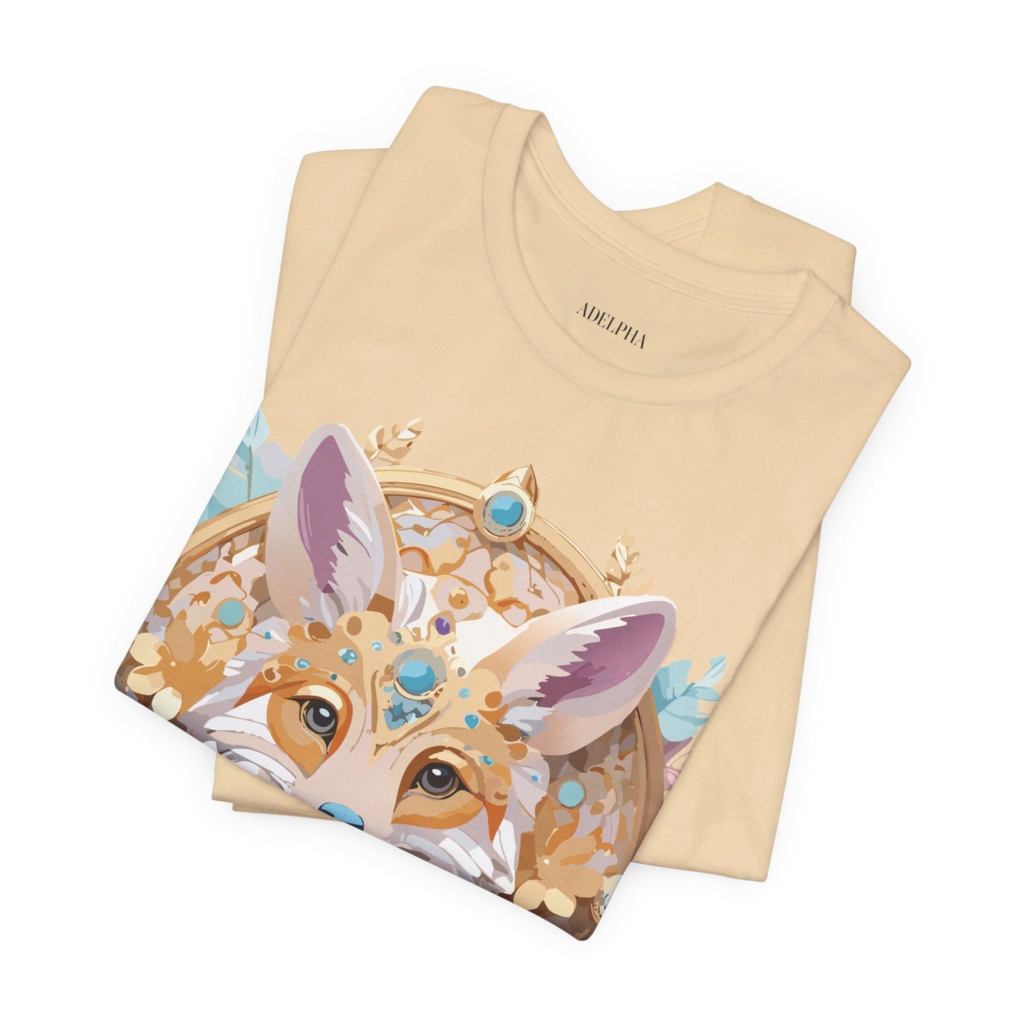 Adelpha Medallion Graphic Tee Unisex Short Sleeve Vintage Inspired Art Design Shirt
