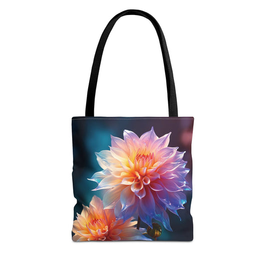 Bolsa de lona con estampados florales 