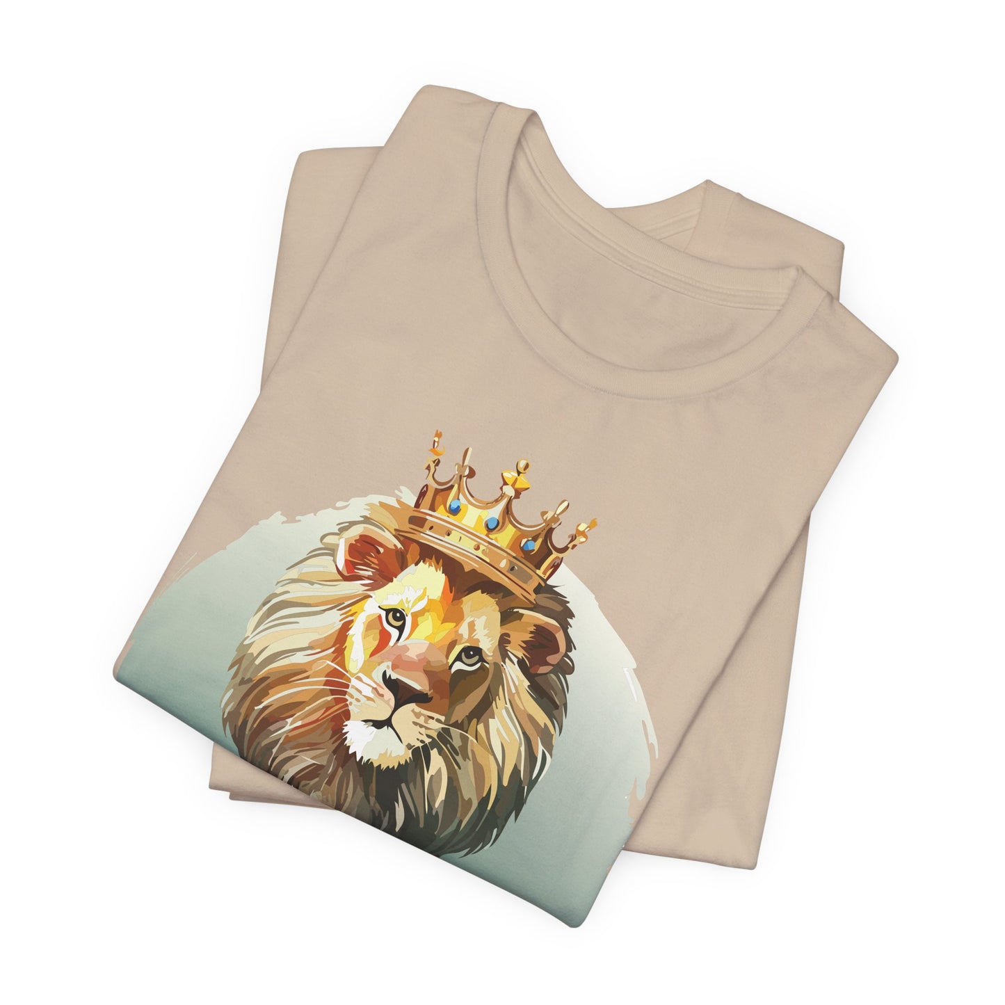 Regal Lion Short Sleeve Tee, Animal Shirt, Lion Tee, Unisex Top, Birthday Gift, Shirt with Animal design