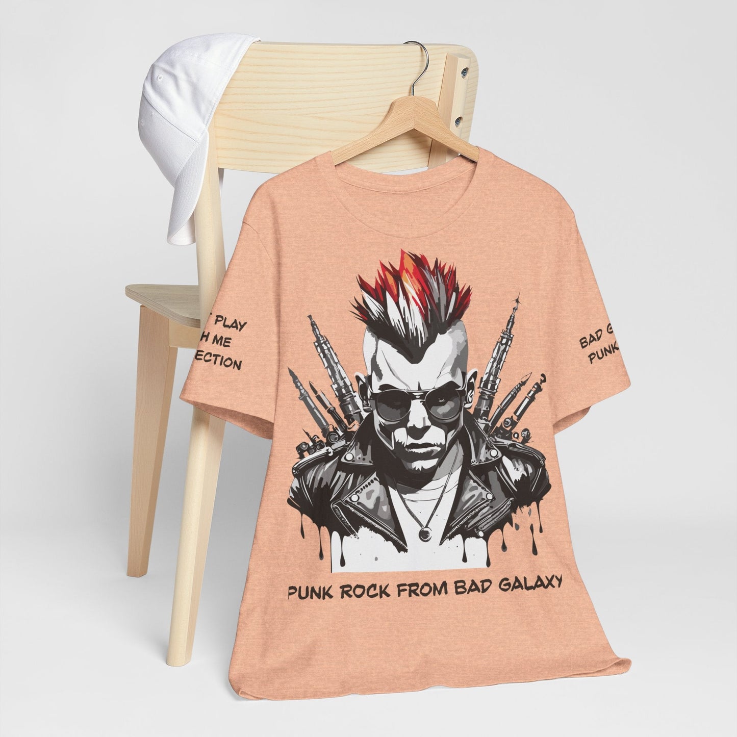 Punk Rock Tee Shirt Made To Order 100 Percent Cotton Lightweight Printed In USA Free Shipping
