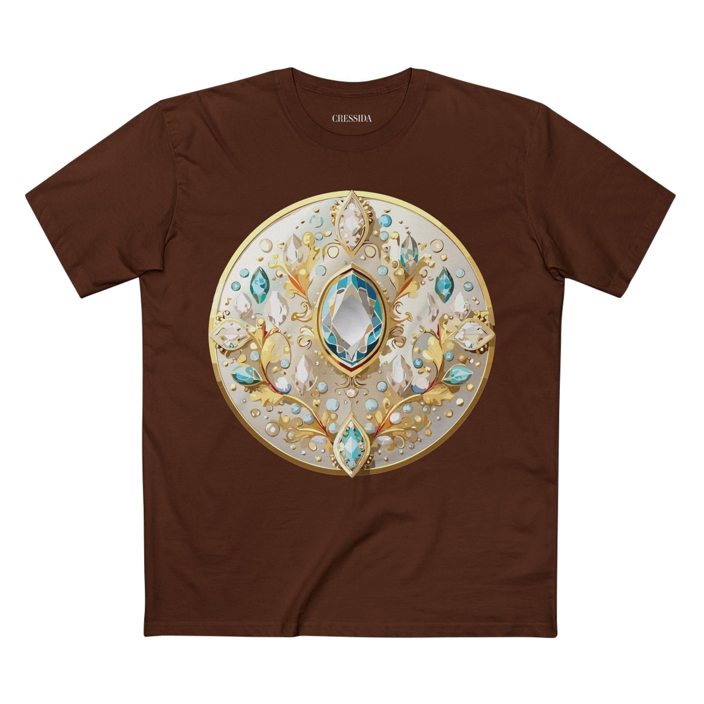 Medallion Graphic T-Shirt Unisex 100 Cotton With Gold Art Design Medal Tee 22