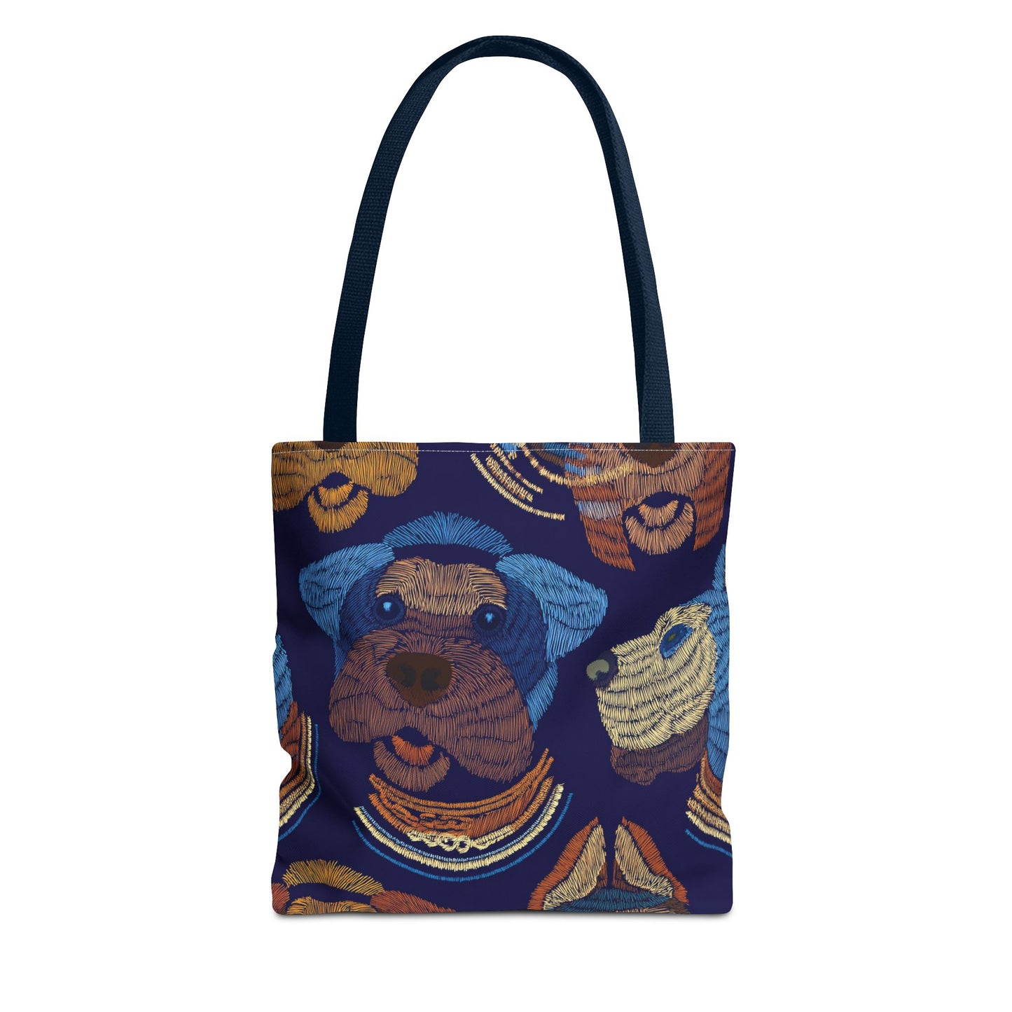 Denim Fabric Imitation Print Unisex Canvas Bag Poly Spun 3 Sizes Tote Bag 191-14