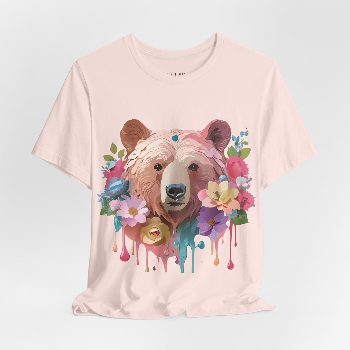 Bear Graphic Design Tee Bella+Canvas Unisex 100 Cotton Tee Shirt a112