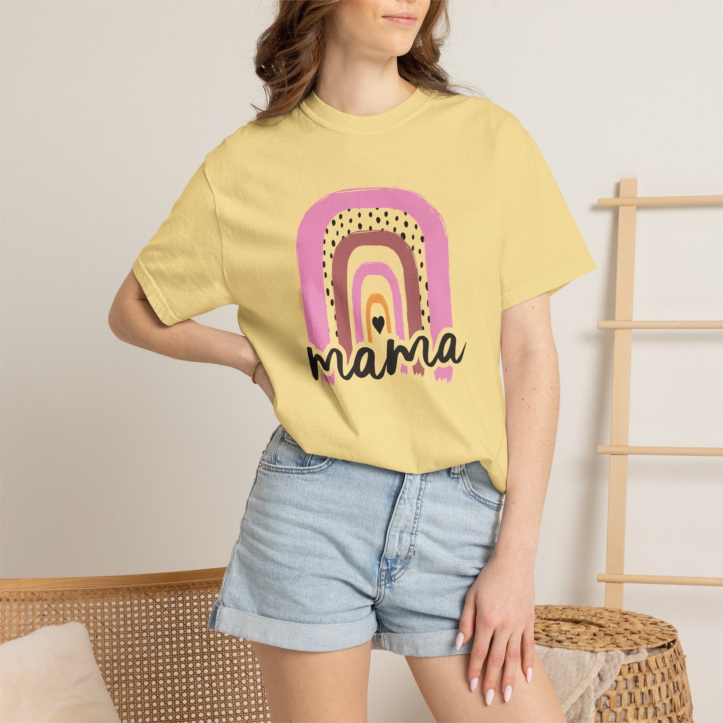 Mom T-shirt Mother's Day Mama Tee Unisex Comfort Colors Garment-Dyed Cotton h24