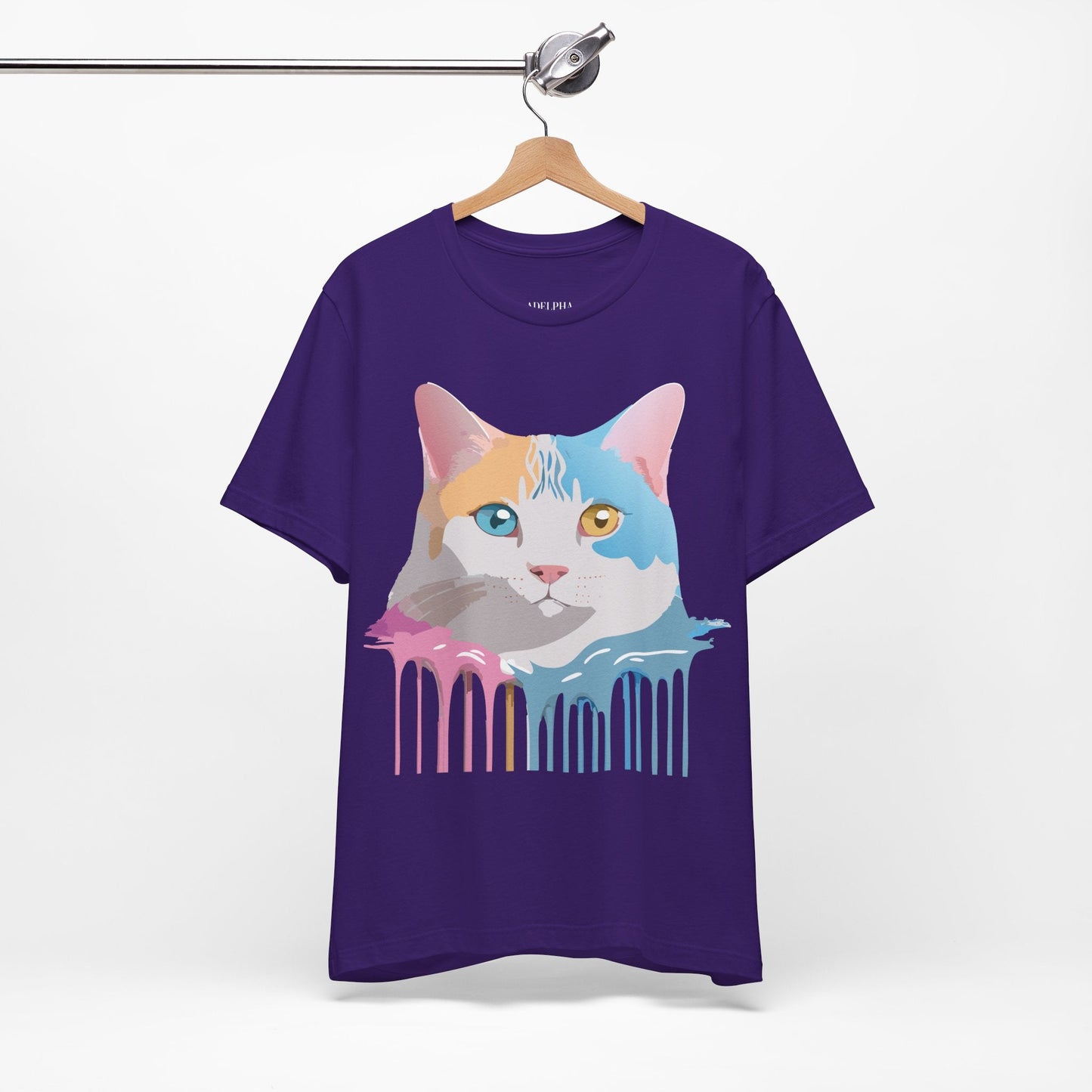 Unisex Cat Shirt Graphic Tee With Vintage Adelpha Art Design