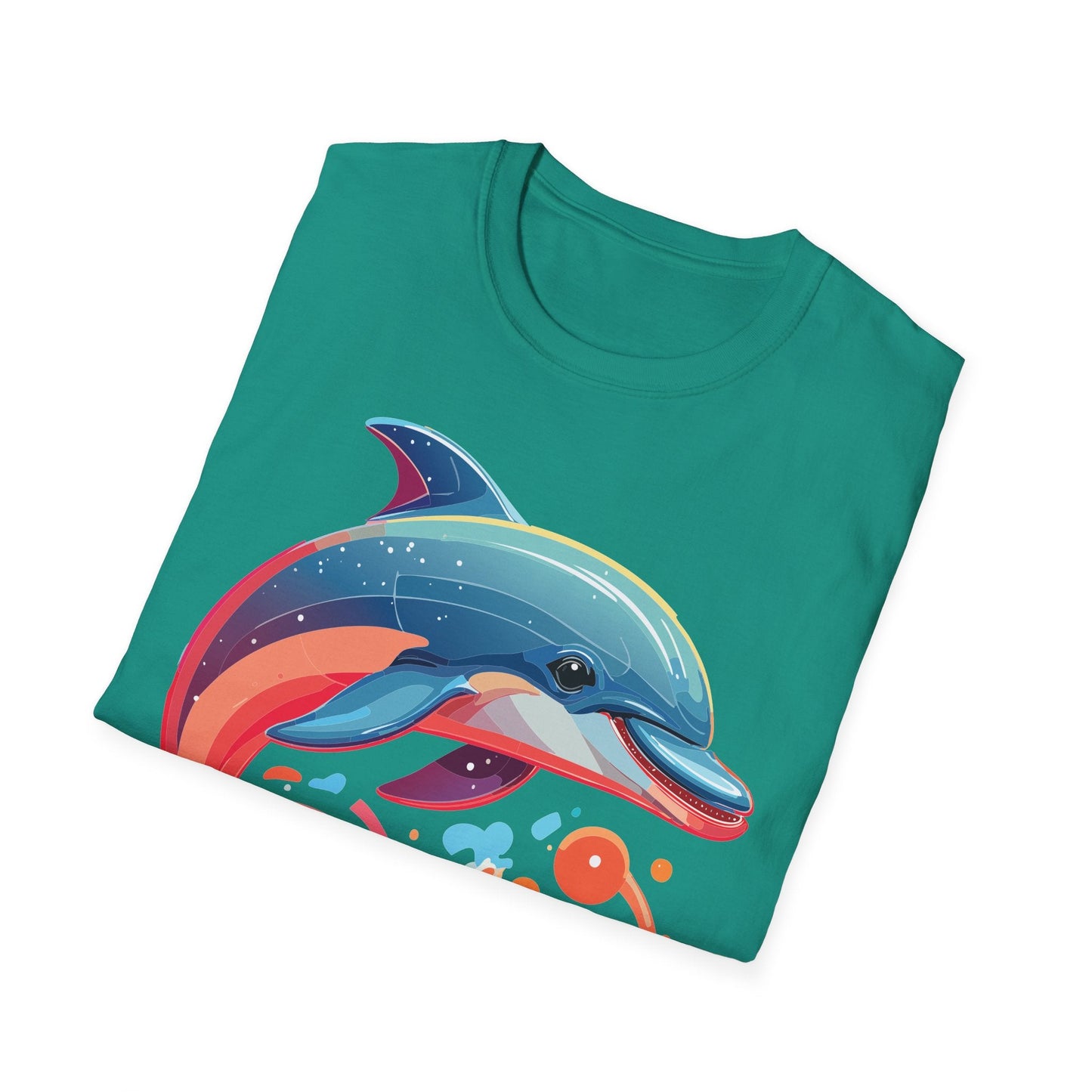 Gildan Softstyle Dolphin Shirt Unisex Short Sleeve Tee 100 Percent Ring Spun Cotton Comfortable Wear