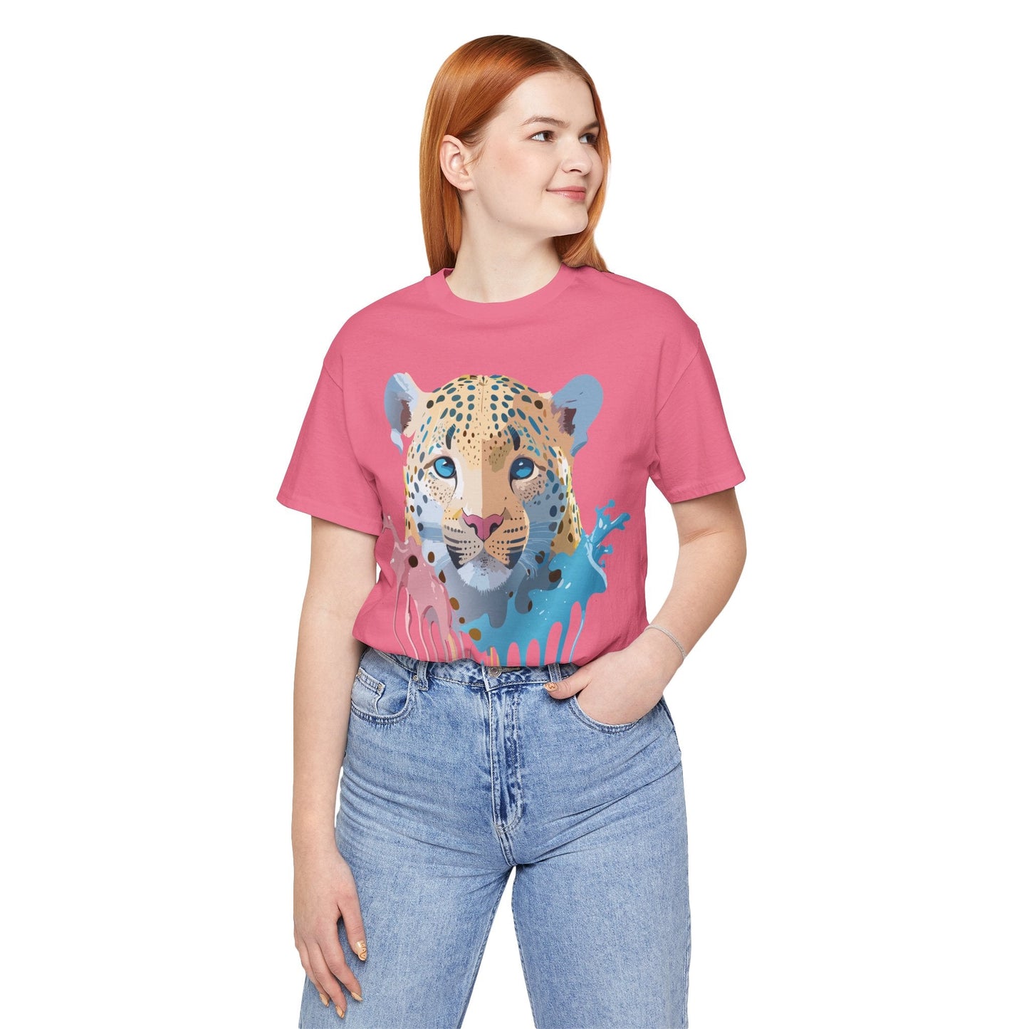 Adelpha Cheetah Graphic T Shirt Unisex Jersey Short Sleeve Vintage Art Tee