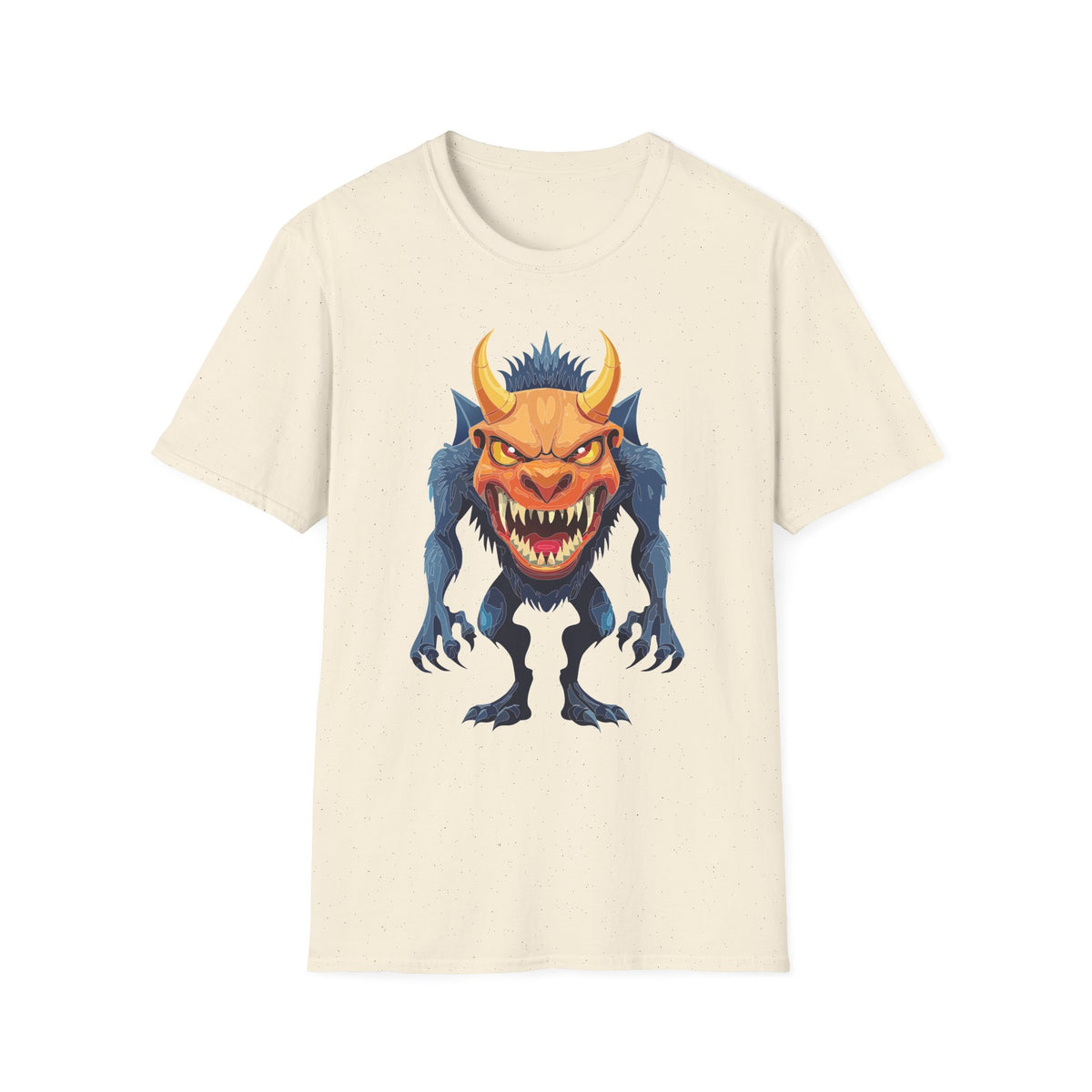 Demon Monster Graphic T-Shirt Cartoon Graphic Tee Unisex 100 Cotton Gildan T-Shirt