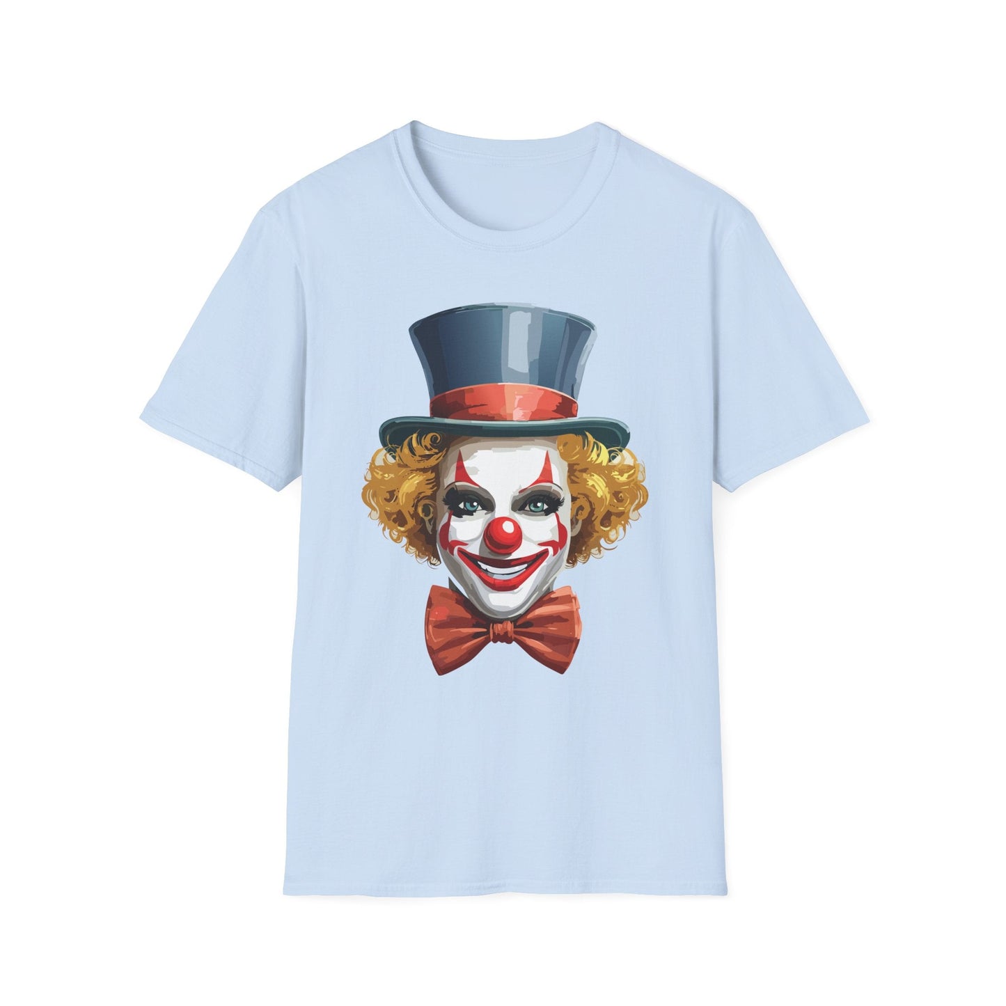 Clown Shirt T Shirt With Clown Funny Man Circus Shirt Scary Man Tee Unisex Gildan Softstyle 64000
