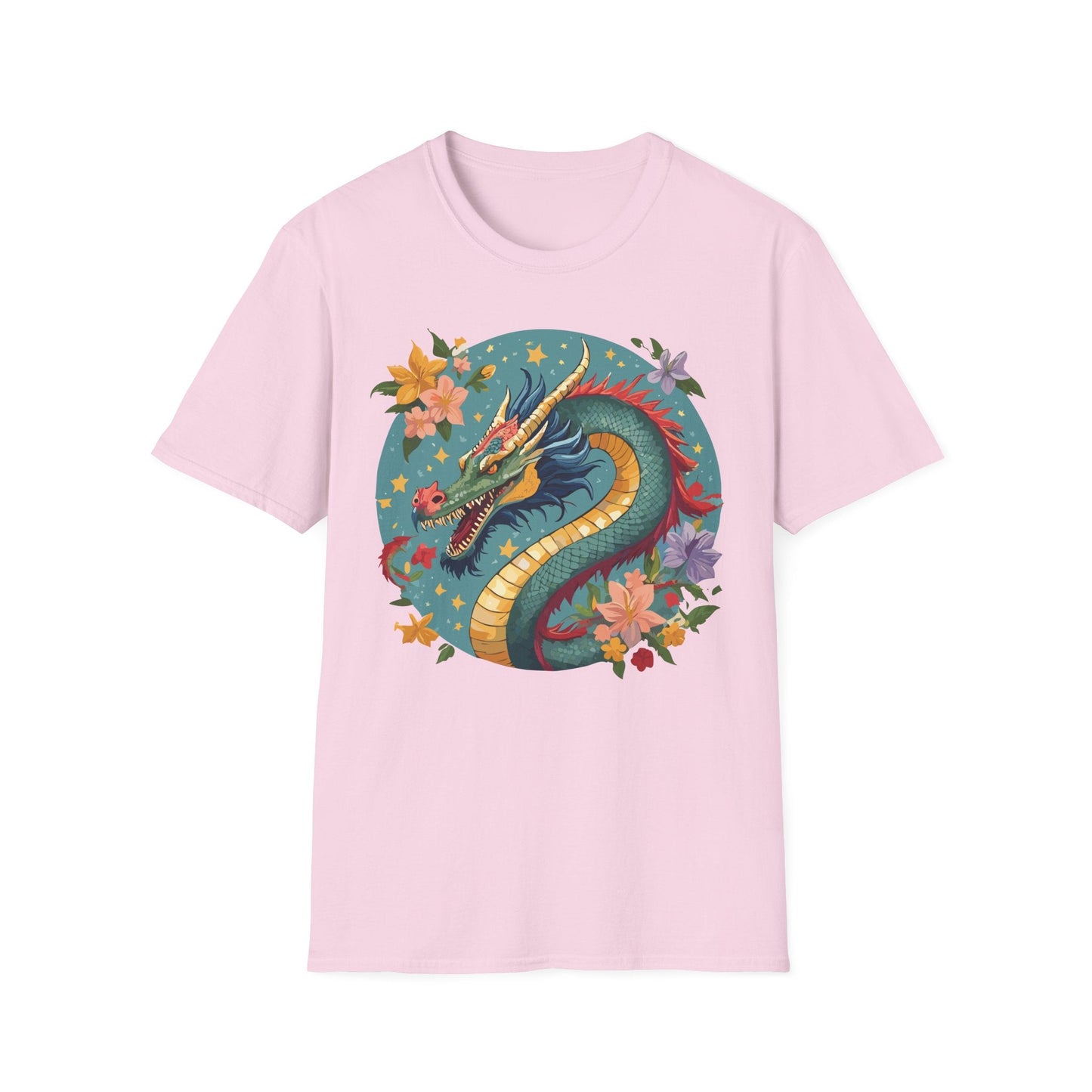 Dragon Graphic Unisex 100 Cotton Tee with Animal Artwork Design 11