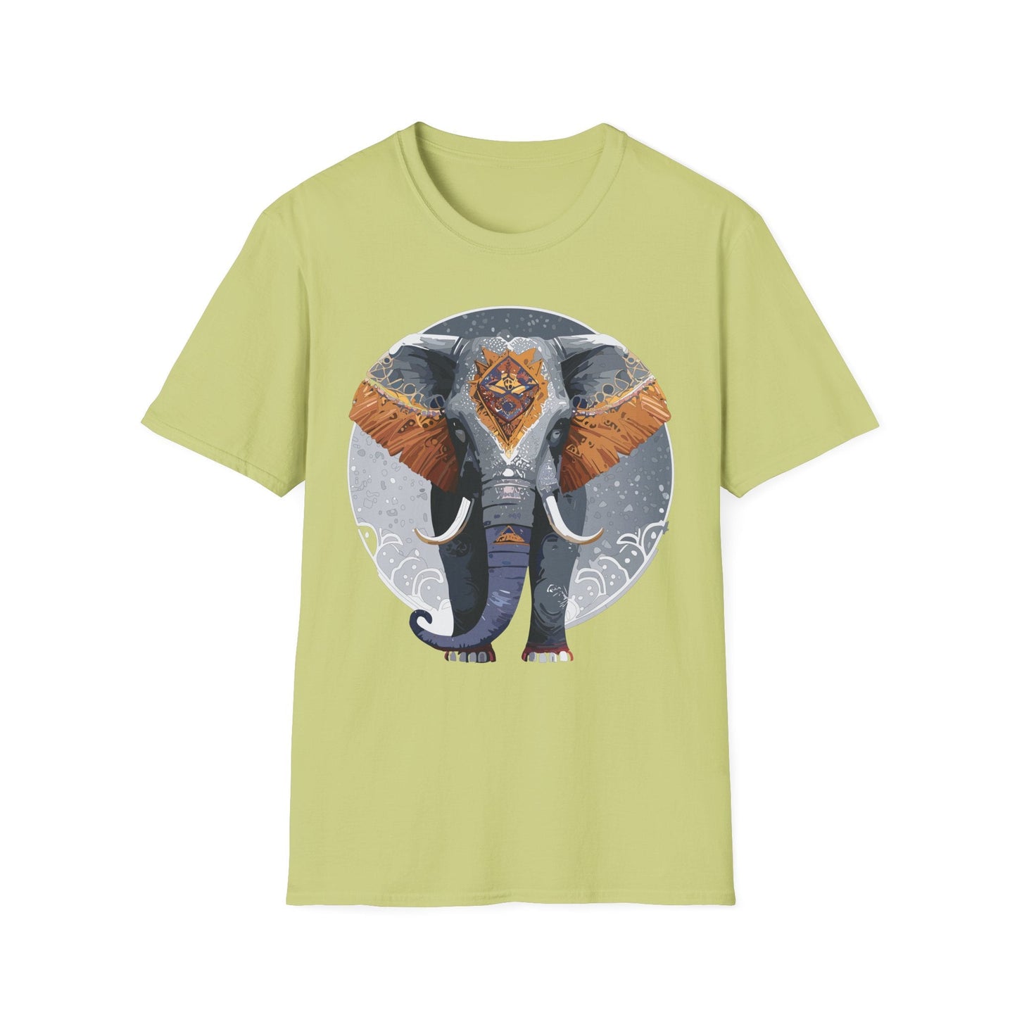 Elephant T Shirt Unisex Short Sleeve Tee SoftStyle Gildan 64000 One Hundred Percent Cotton