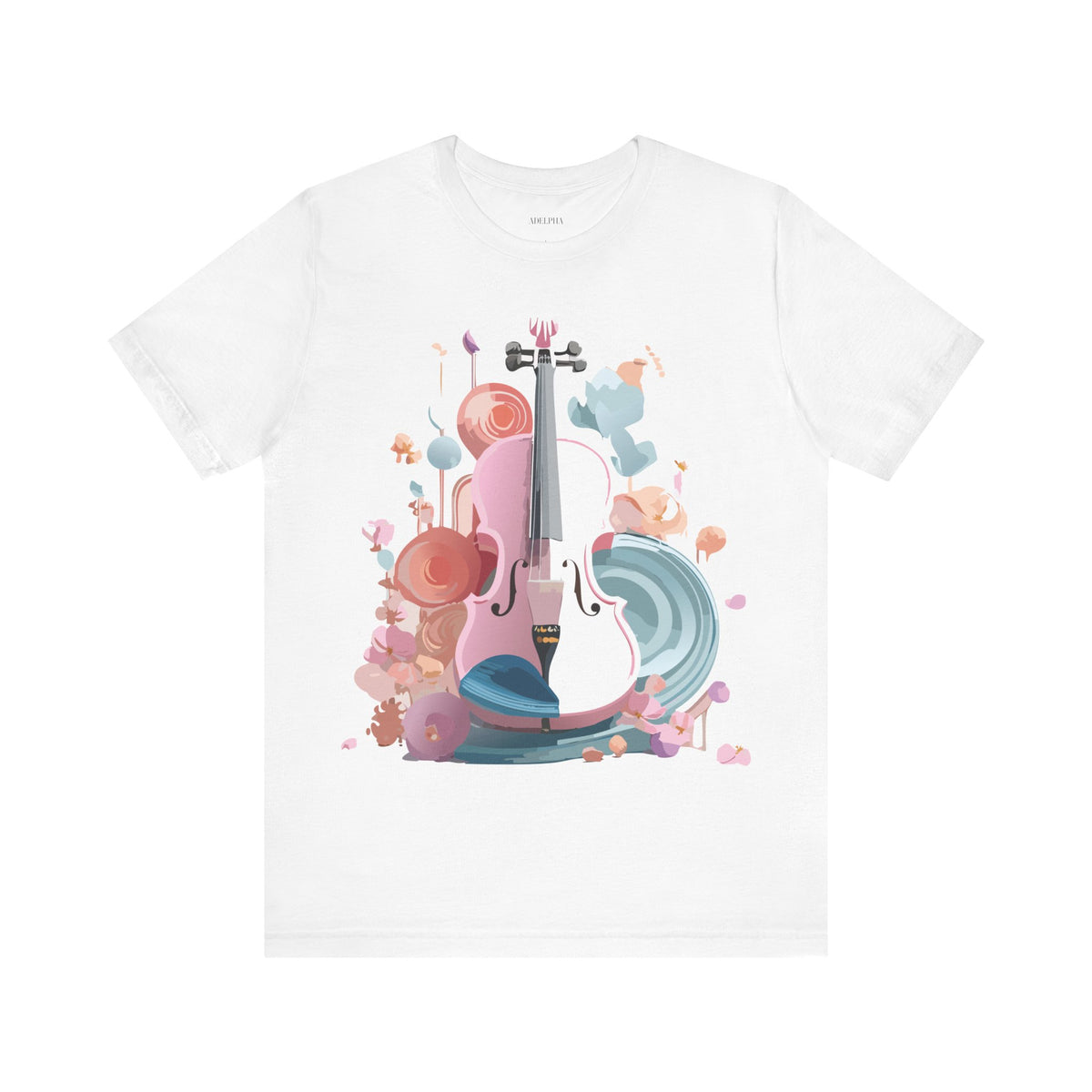 Music Graphic Unisex Cotton Bella+Canvas Tee with Art Design m150
