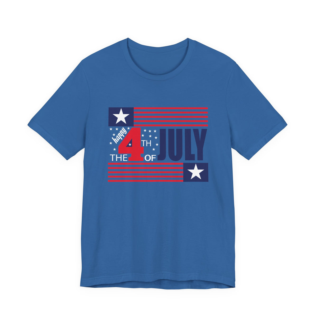 4th of July Flag Graphic T-Shirt Independence Day Stars Stripes Unisex Cotton 014