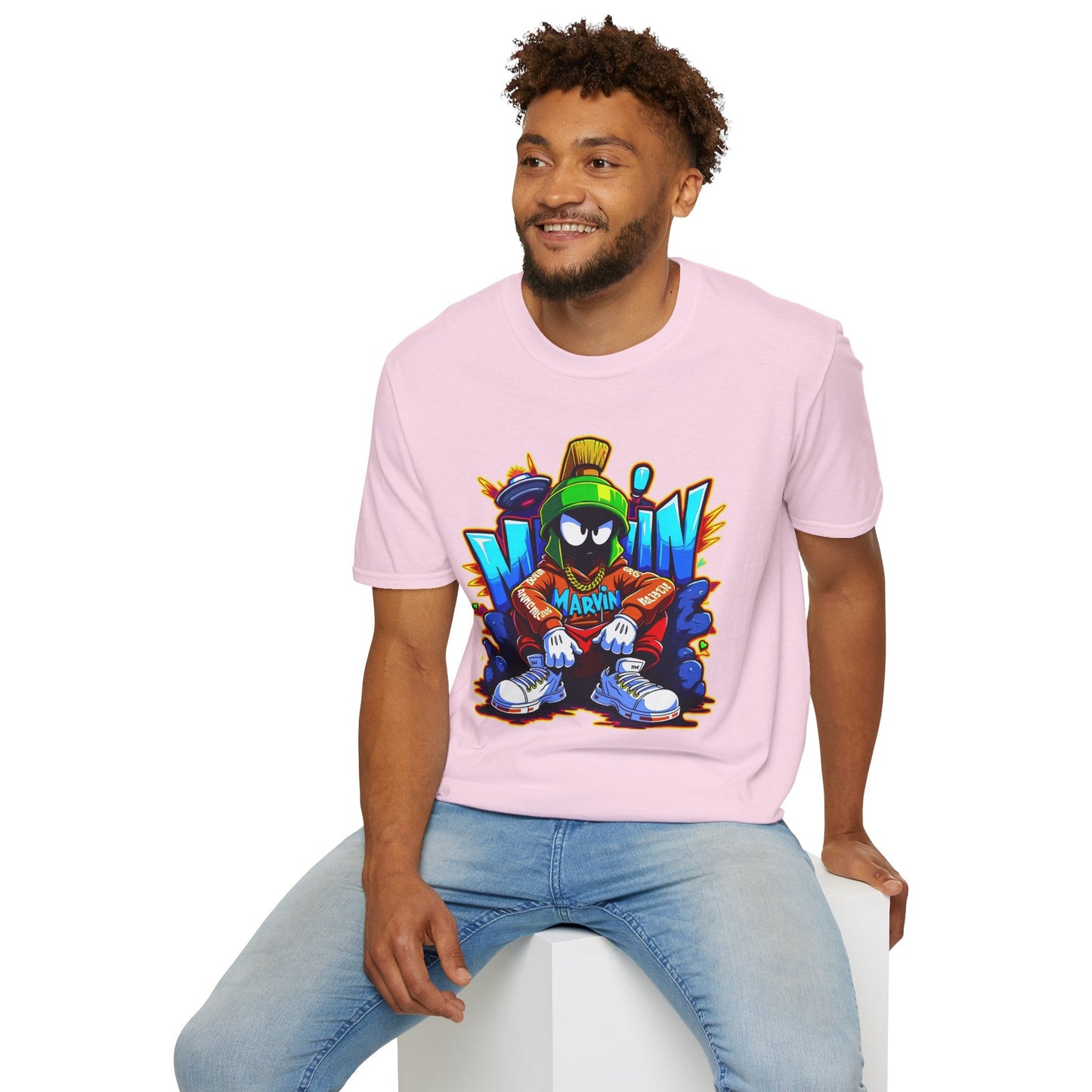 Unisex Cartoon T Shirt With Funny Animals Animation Graphic Gildan Softstyle 64000