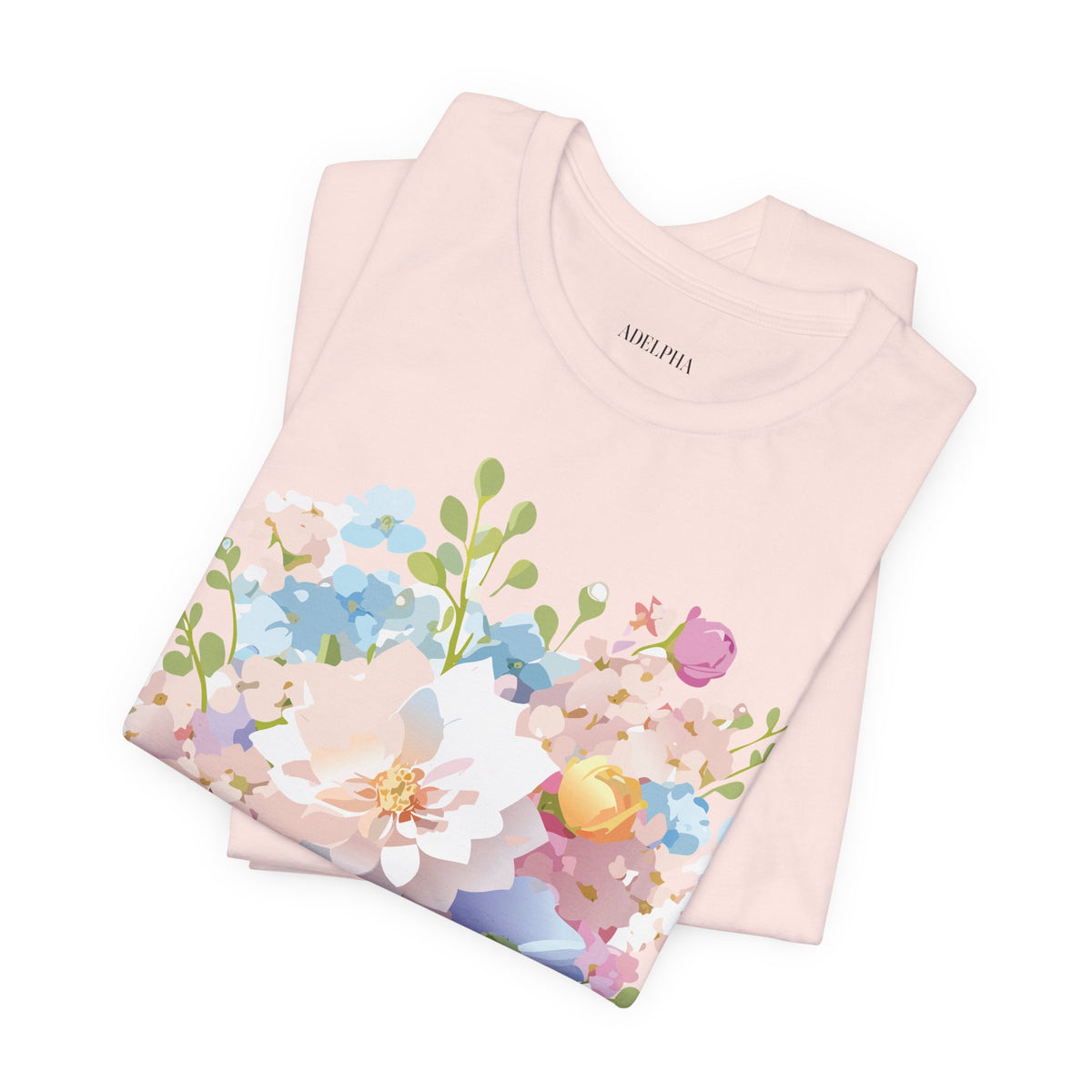 Floral Graphic Tee Shirt - Bella+Canvas Unisex 100 Cotton 13