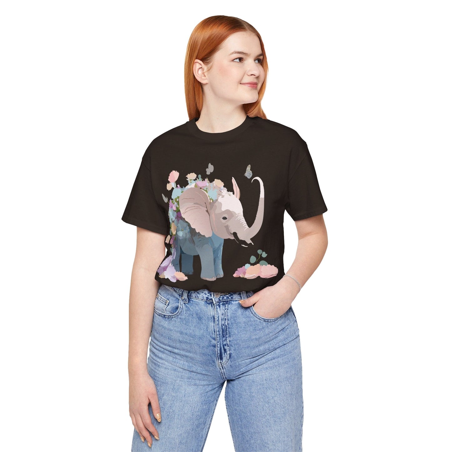 Elephant Graphic Tee Unisex Vintage Inspired Artwork Premium Adelpha Jersey Short Sleeve