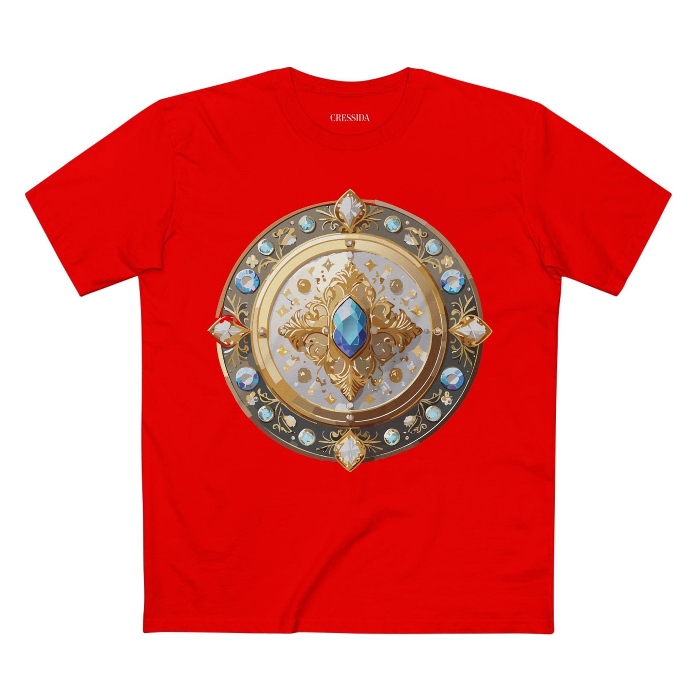 Medallion Graphic T-Shirt Unisex 100 Cotton With Gold Art Design Medal Tee 18