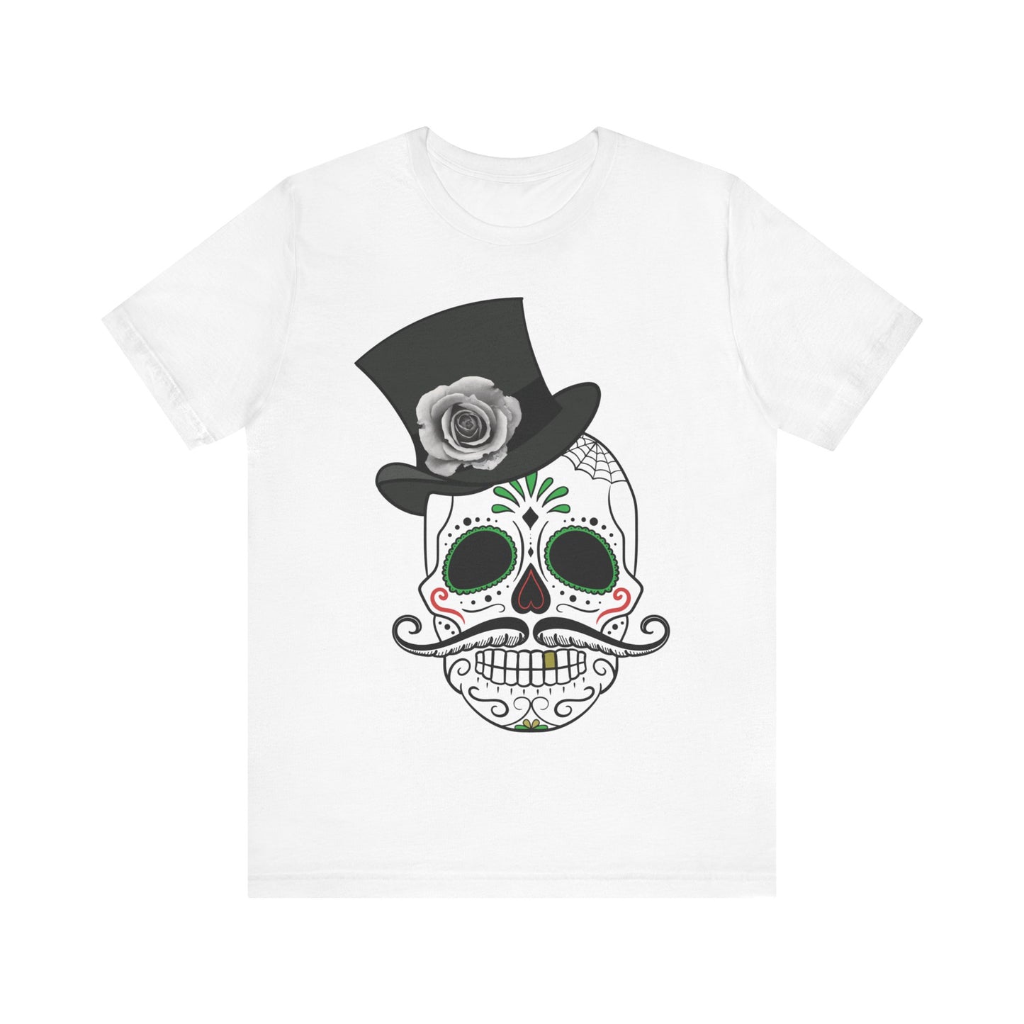 Unisex-T-Shirt aus Baumwolle mit Totenkopf