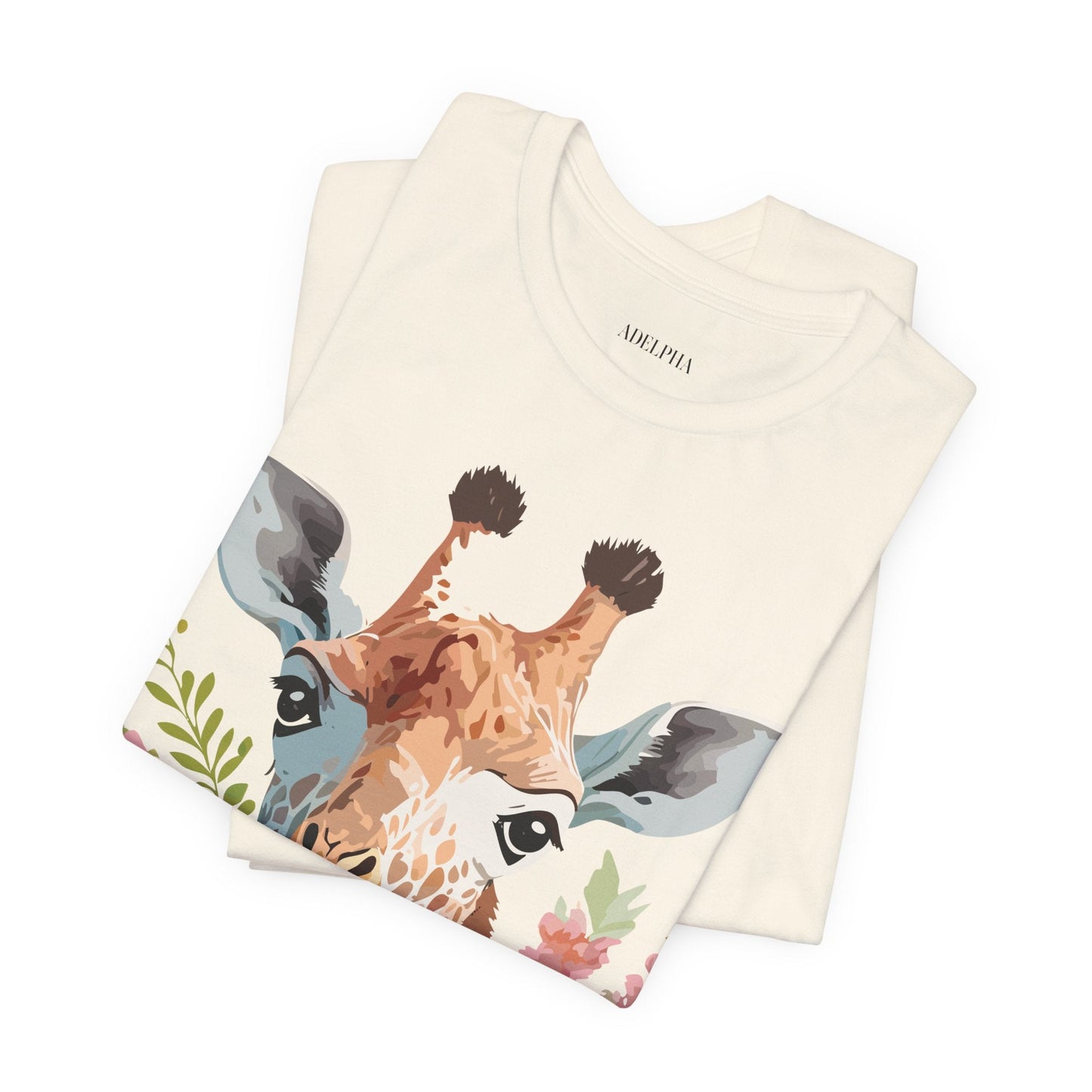 Giraffe Graphic Tee Unisex Jersey Short Sleeve Art Design From Adelpha Premium Casual Wear
