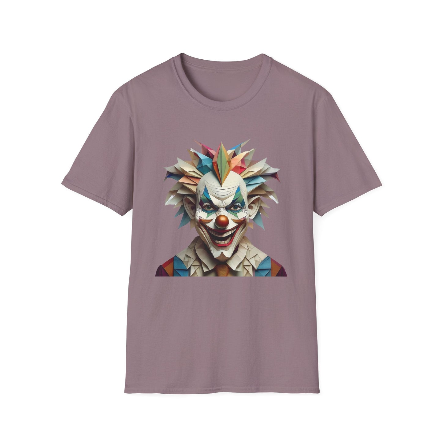 Clown Shirt Unisex Funny Circus Tee Gildan Softstyle 64000 Short Sleeve Cotton Tee