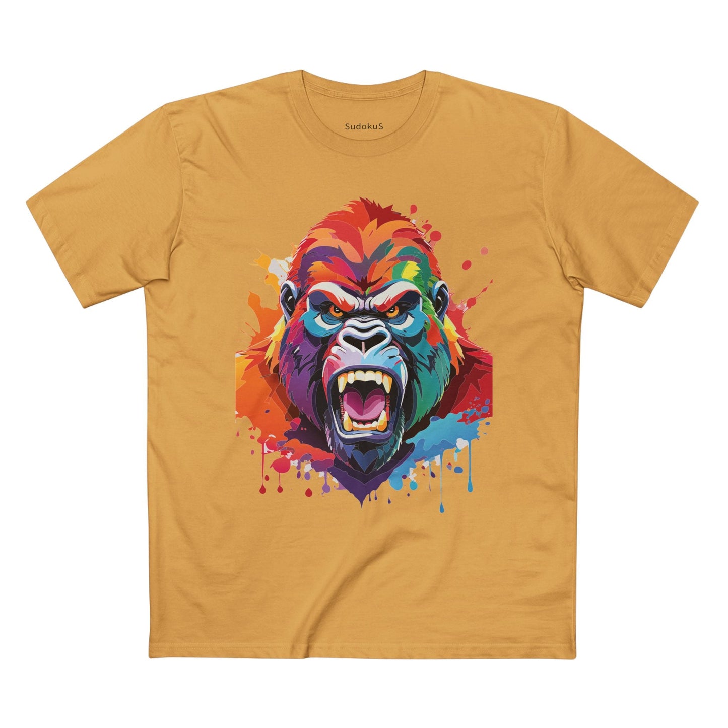 Gorilla Graphic Unisex 100 Cotton Staple Tee with Animal Design Artwork 7