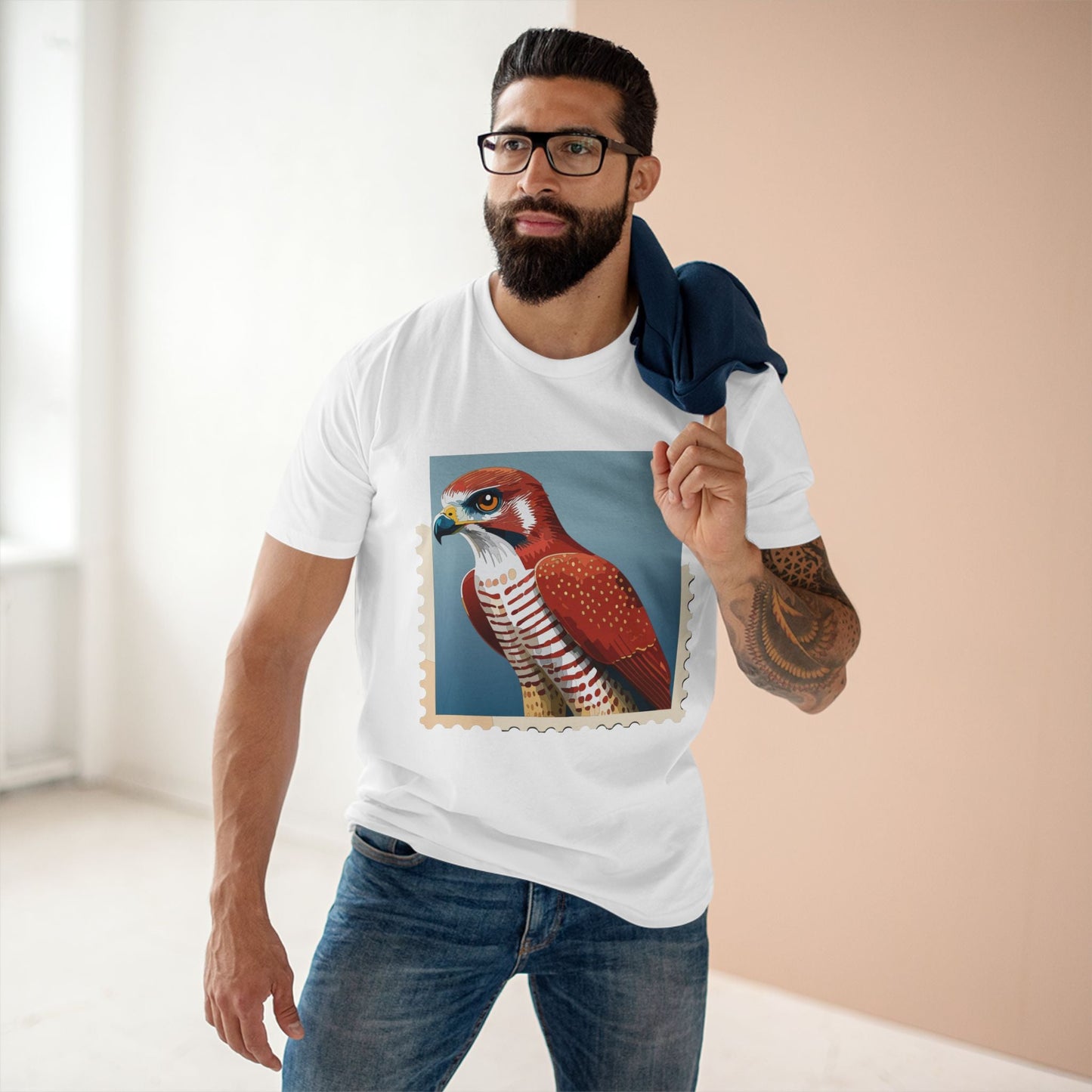 Postage Stamp Shirt Unisex Premium Cotton Tee With Original Art Design By Retro2Nova